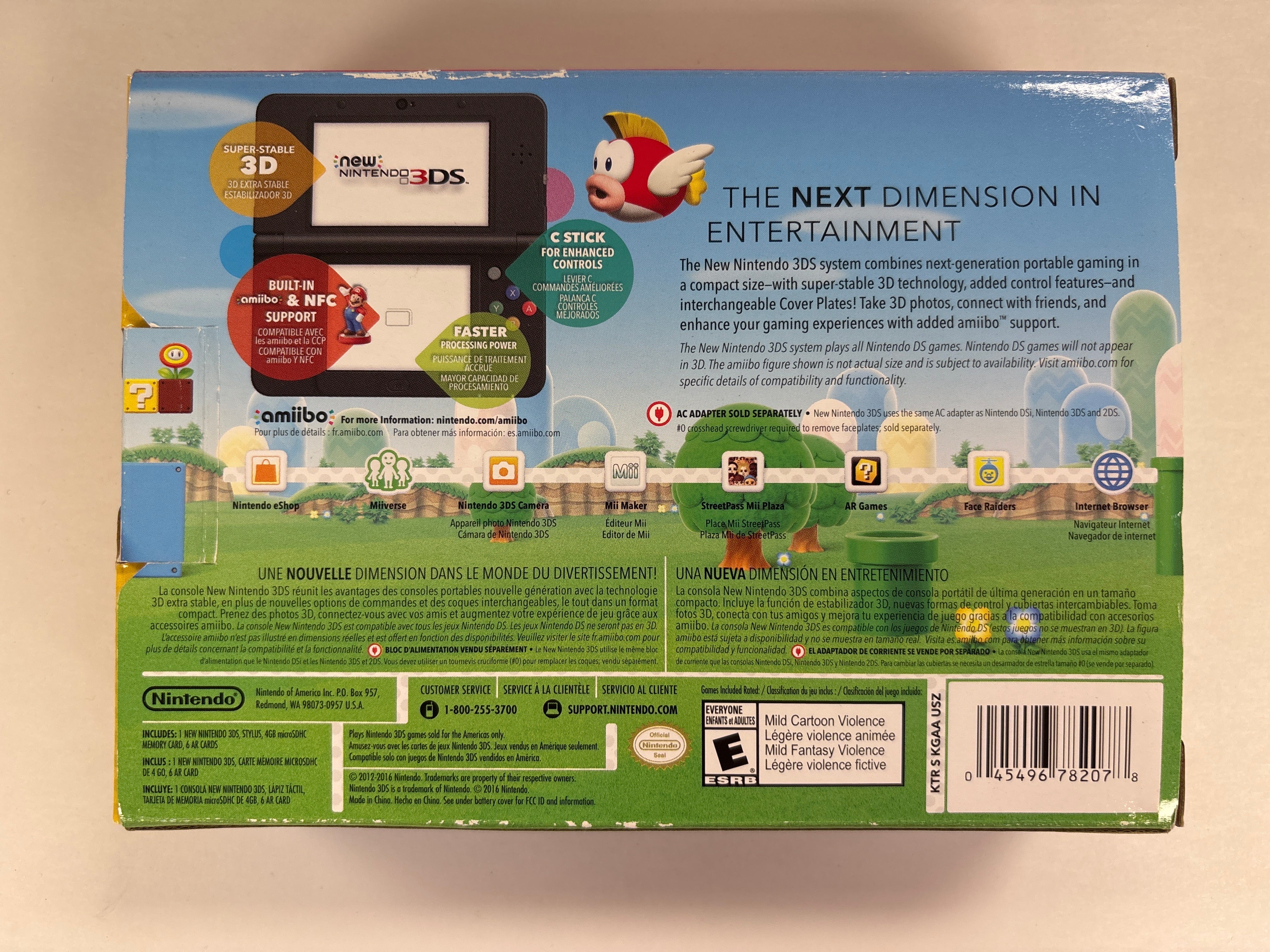 New Nintendo 3DS Super Mario Black Edition Box Only No Handheld - Image 2