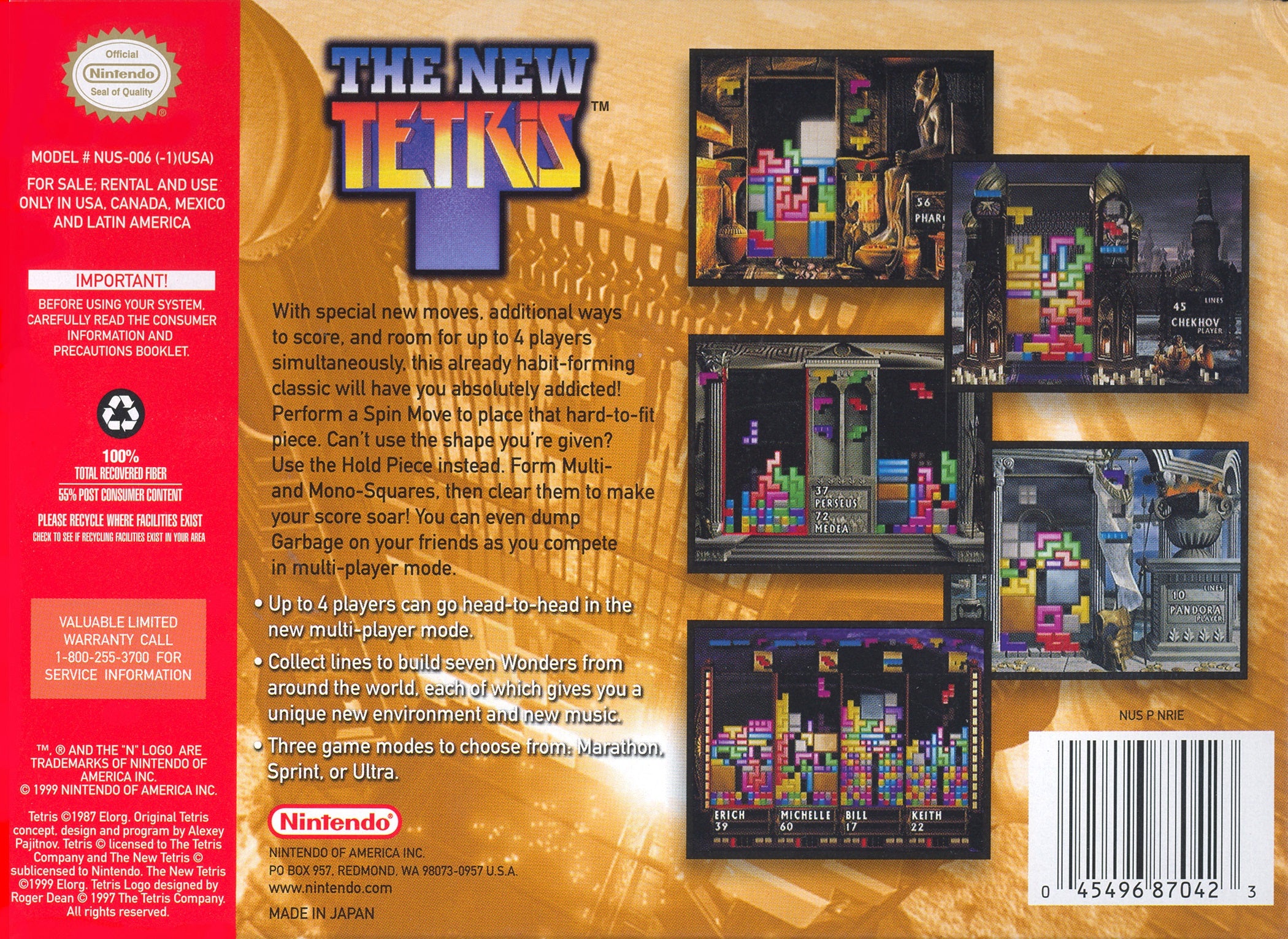 The New Tetris - Nintendo 64 - Image 2