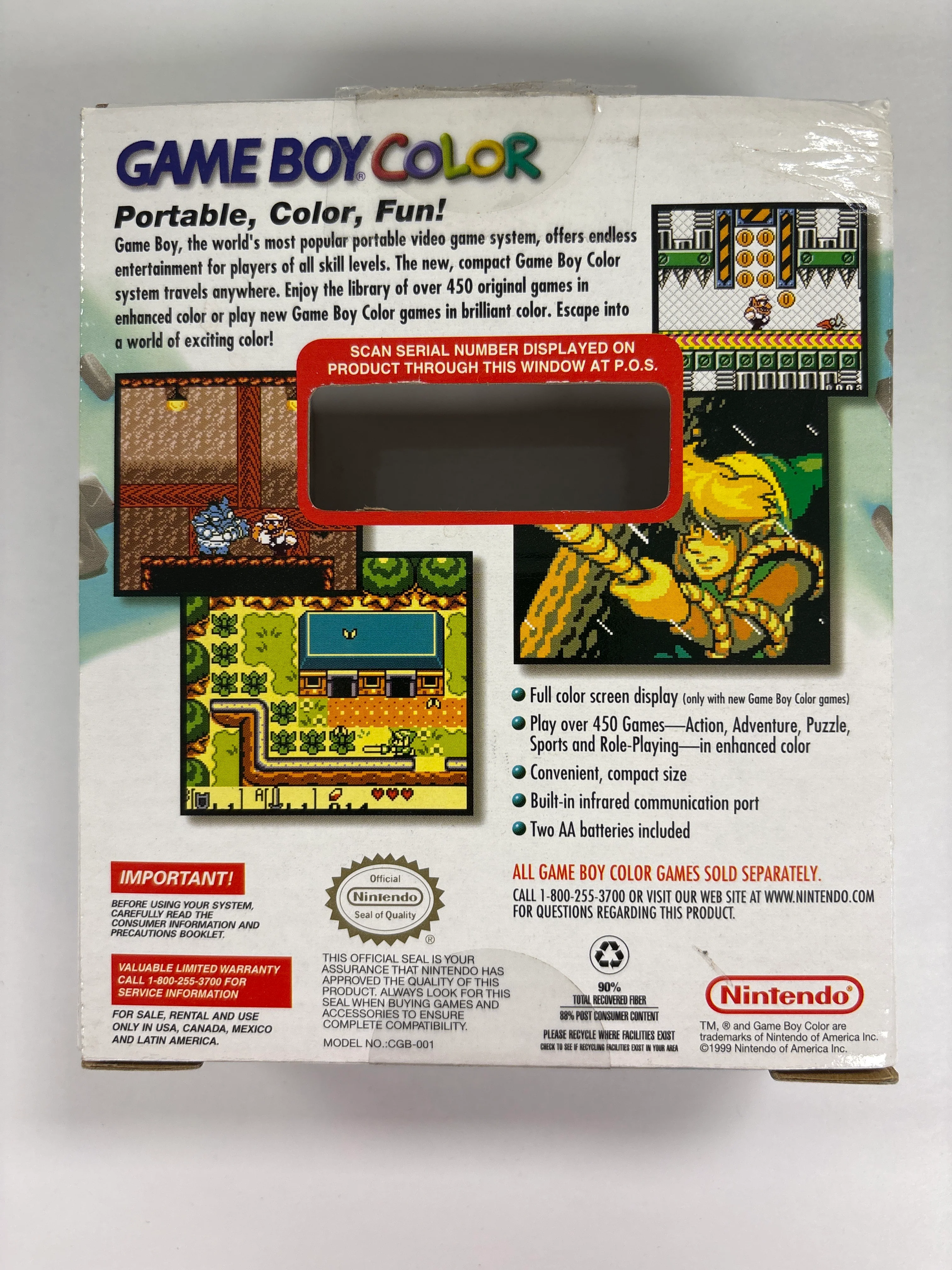 Nintendo Game Boy Color Teal Box Only No Handheld - Image 2