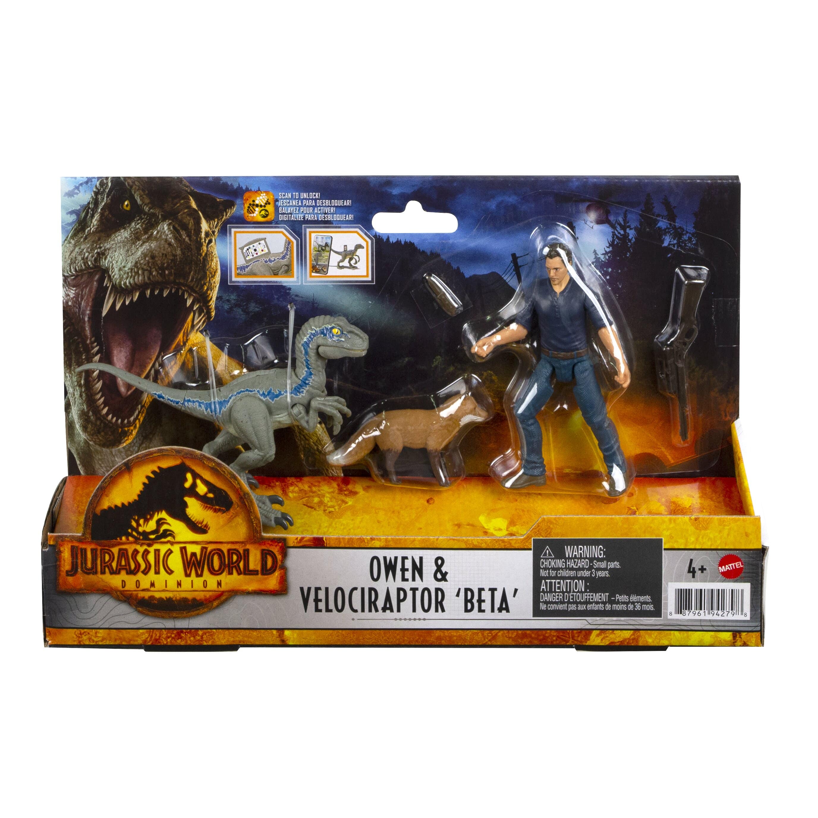 Owen and Velociraptor Beta - Jurassic World Dominion Action Figures - Image 6
