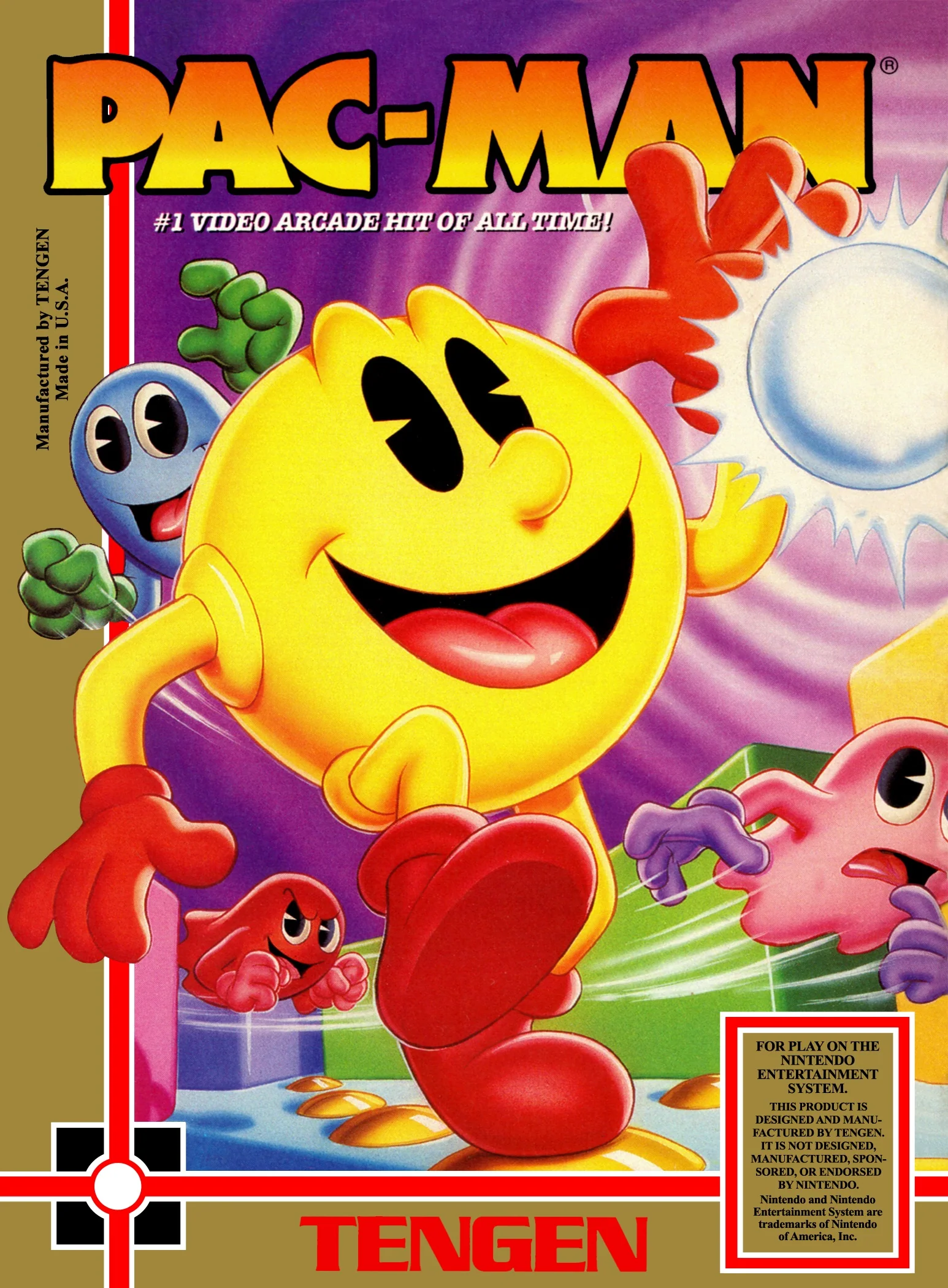 Pac-Man [Tengen Gray] - NES