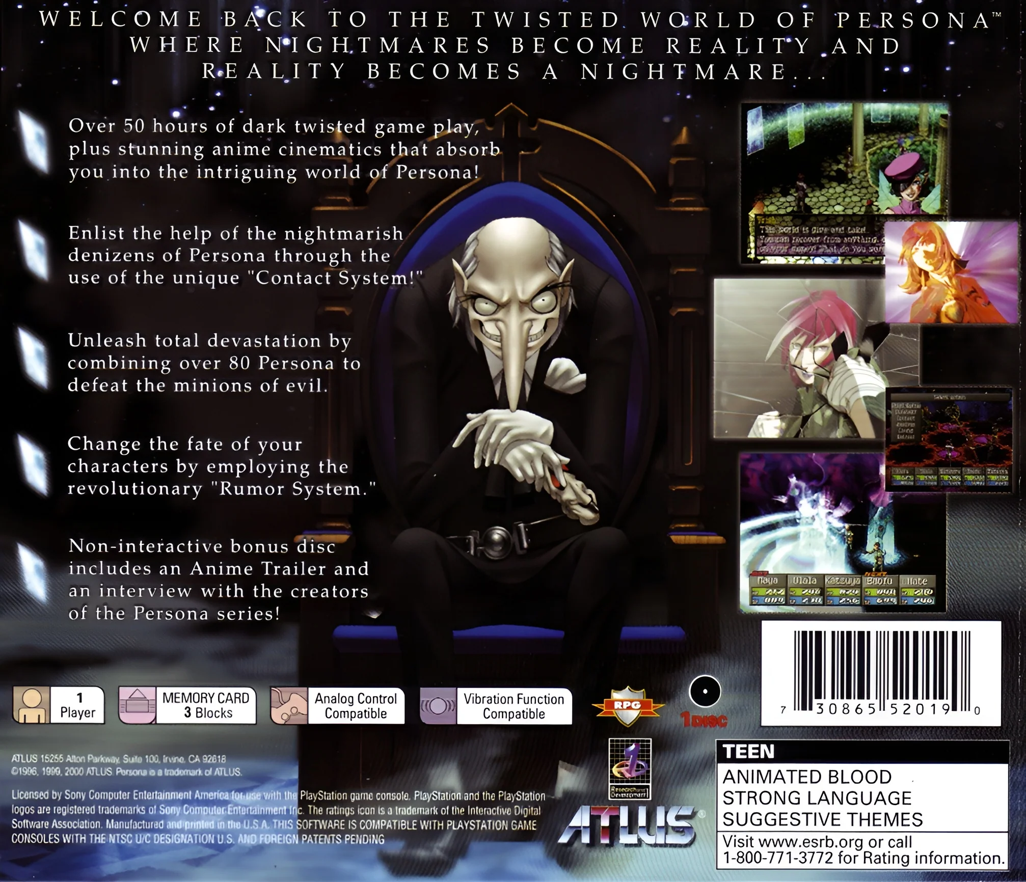 Persona 2 Eternal Punishment - PlayStation - Image 2
