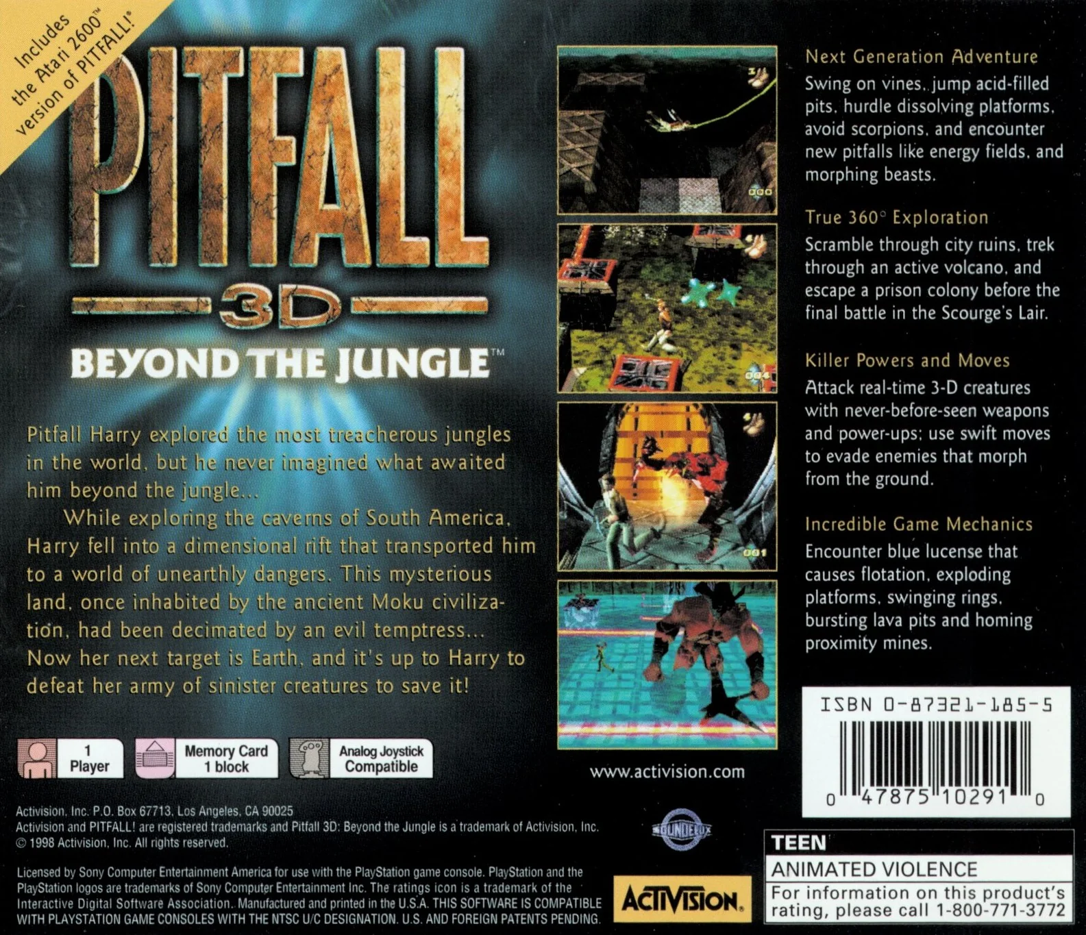 Pitfall 3D - PlayStation - Image 2