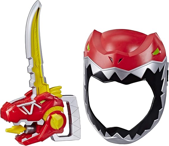 Playskool Heroes Power Rangers Zord Saber, Red Ranger Roleplay Mask with Sword Accessory - Image 6