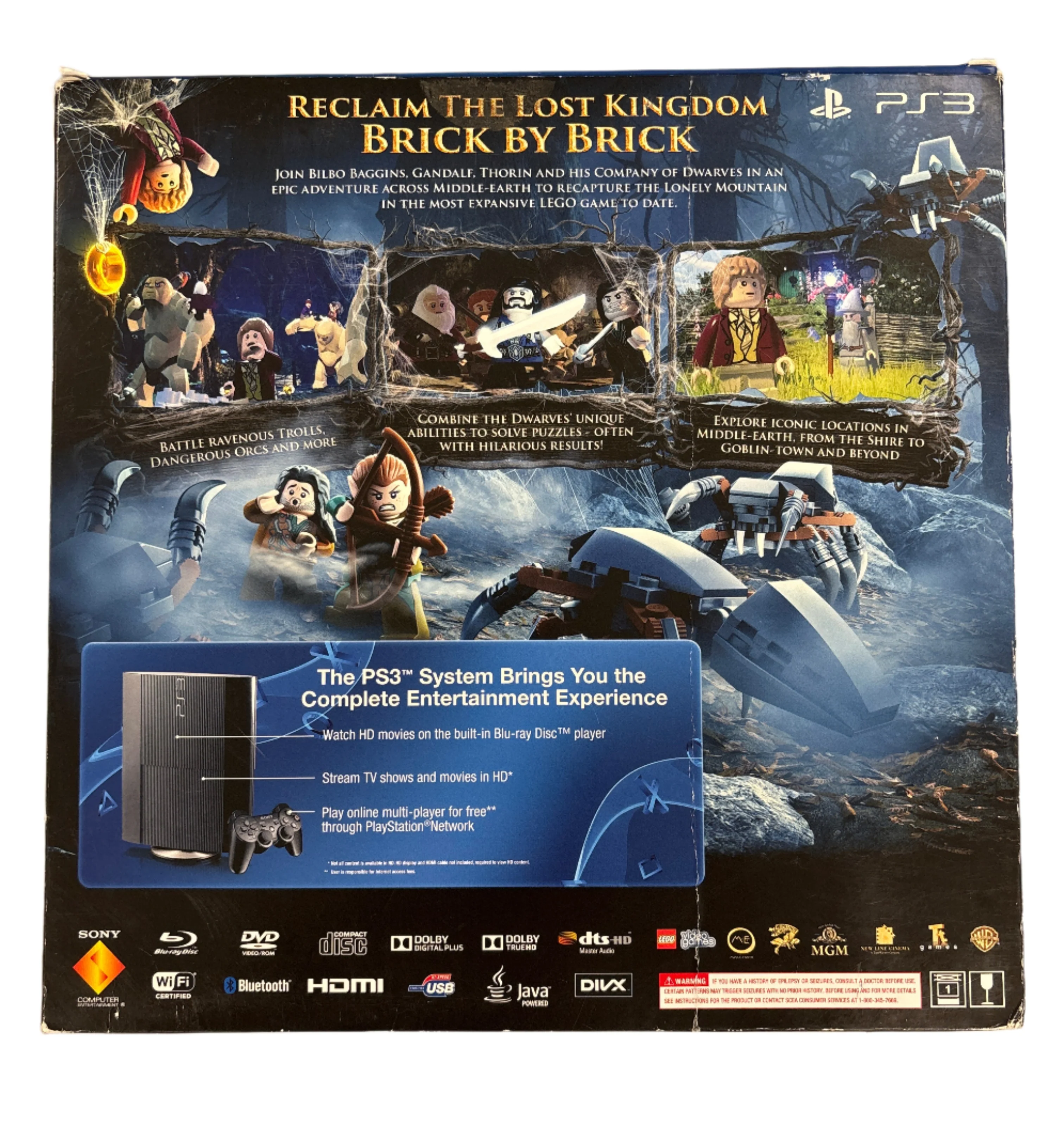 PlayStation 3 500GB LEGO The Hobbit - PS3 Box & Inserts Only No Console - Image 2