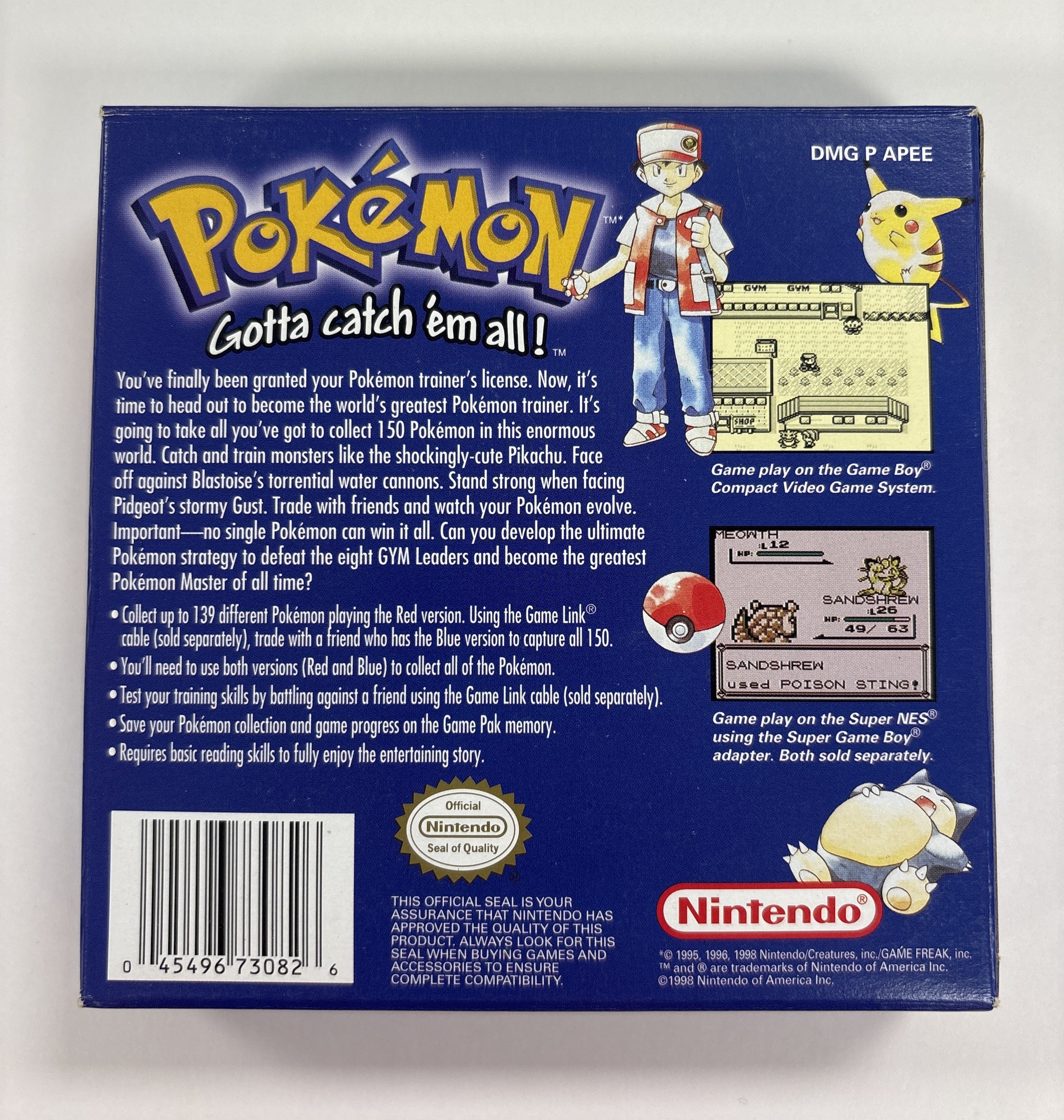 Pokemon Blue Version - Game Boy Box & Inserts Only No Game or Manual - Image 3