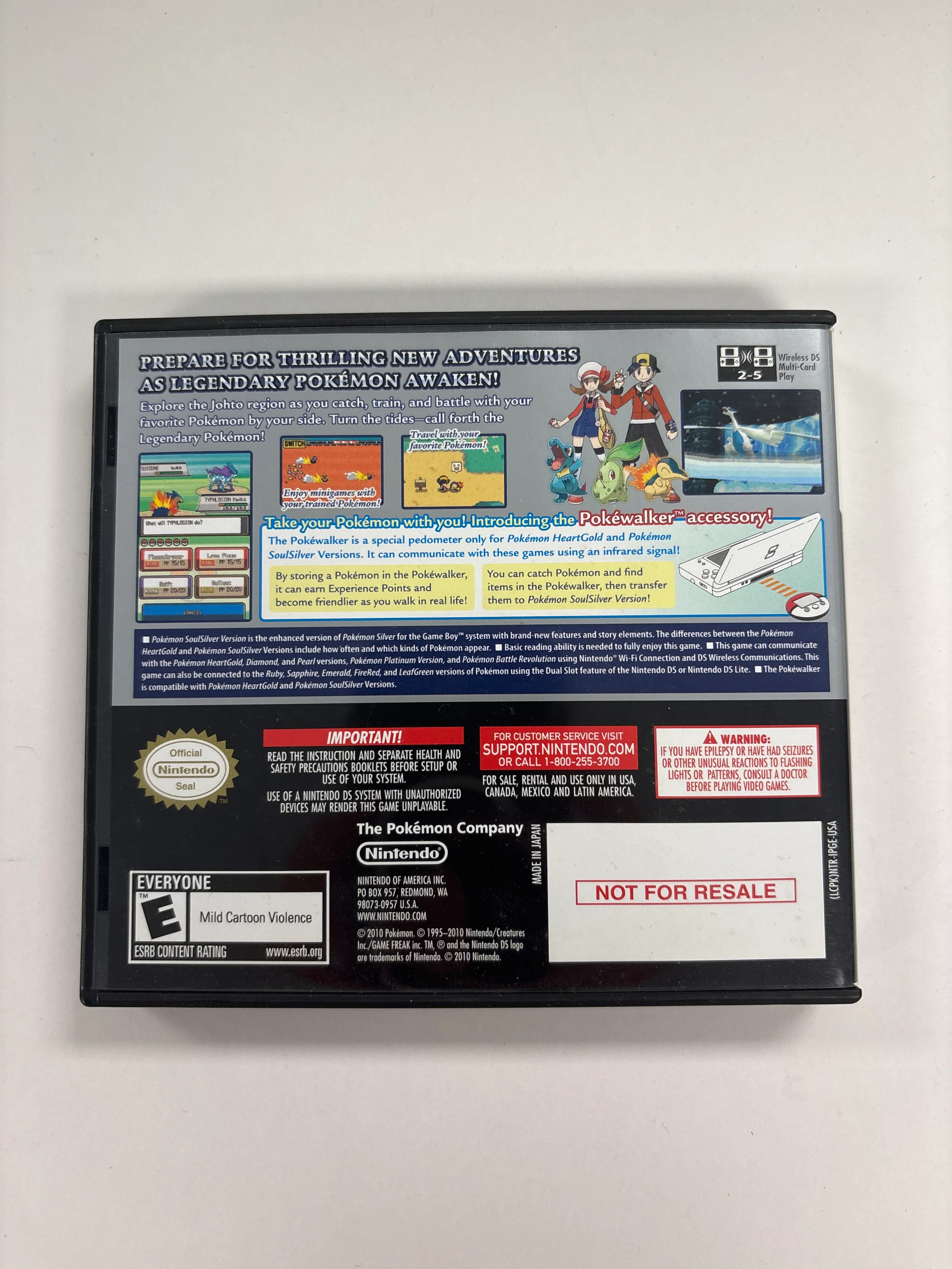 Pokemon SoulSilver Version - Nintendo DS PokeWalker, Box, Case, and Manuals Only No Game - Image 5