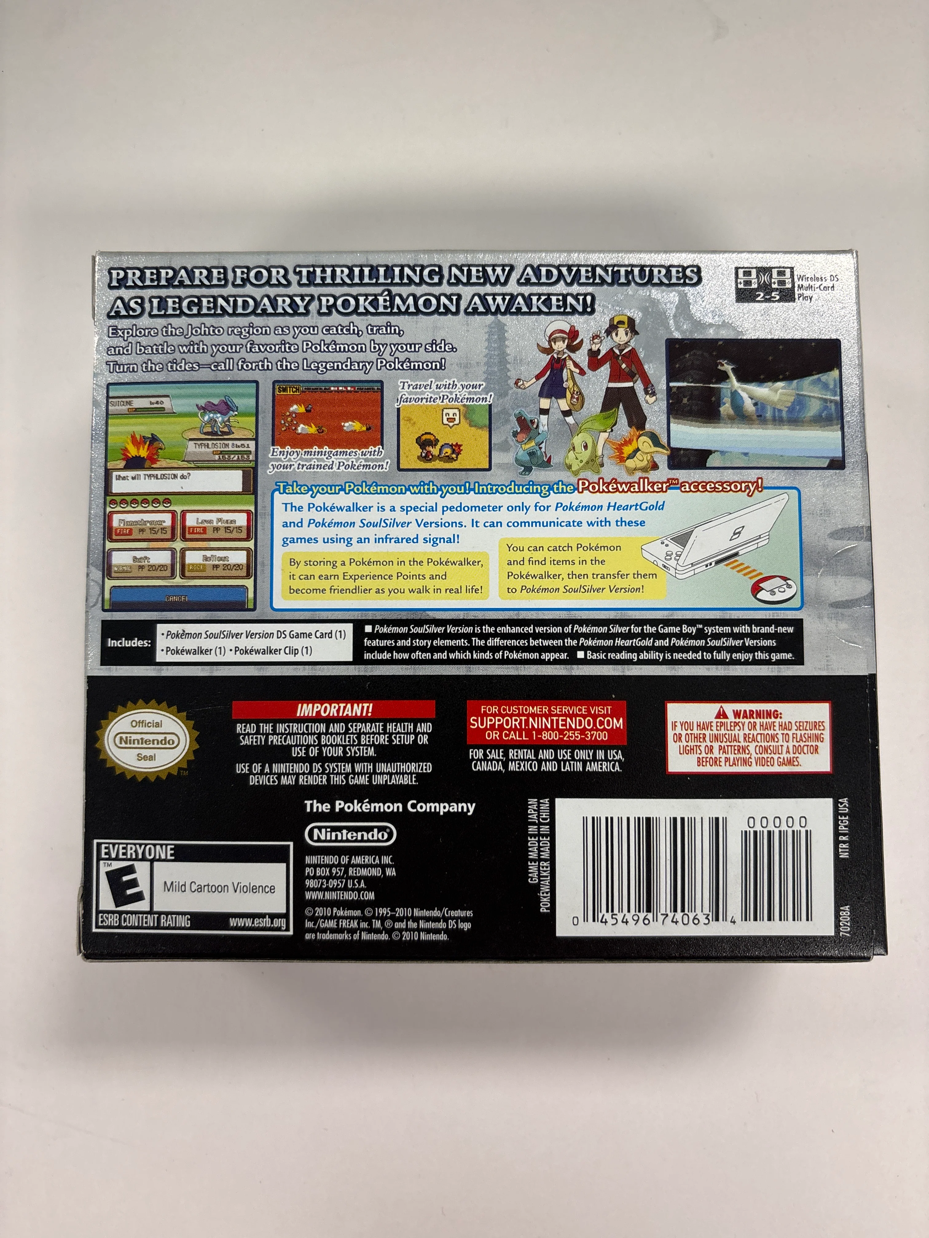 Pokemon SoulSilver Version - Nintendo DS PokeWalker, Box, Case, and Manuals Only No Game - Image 7