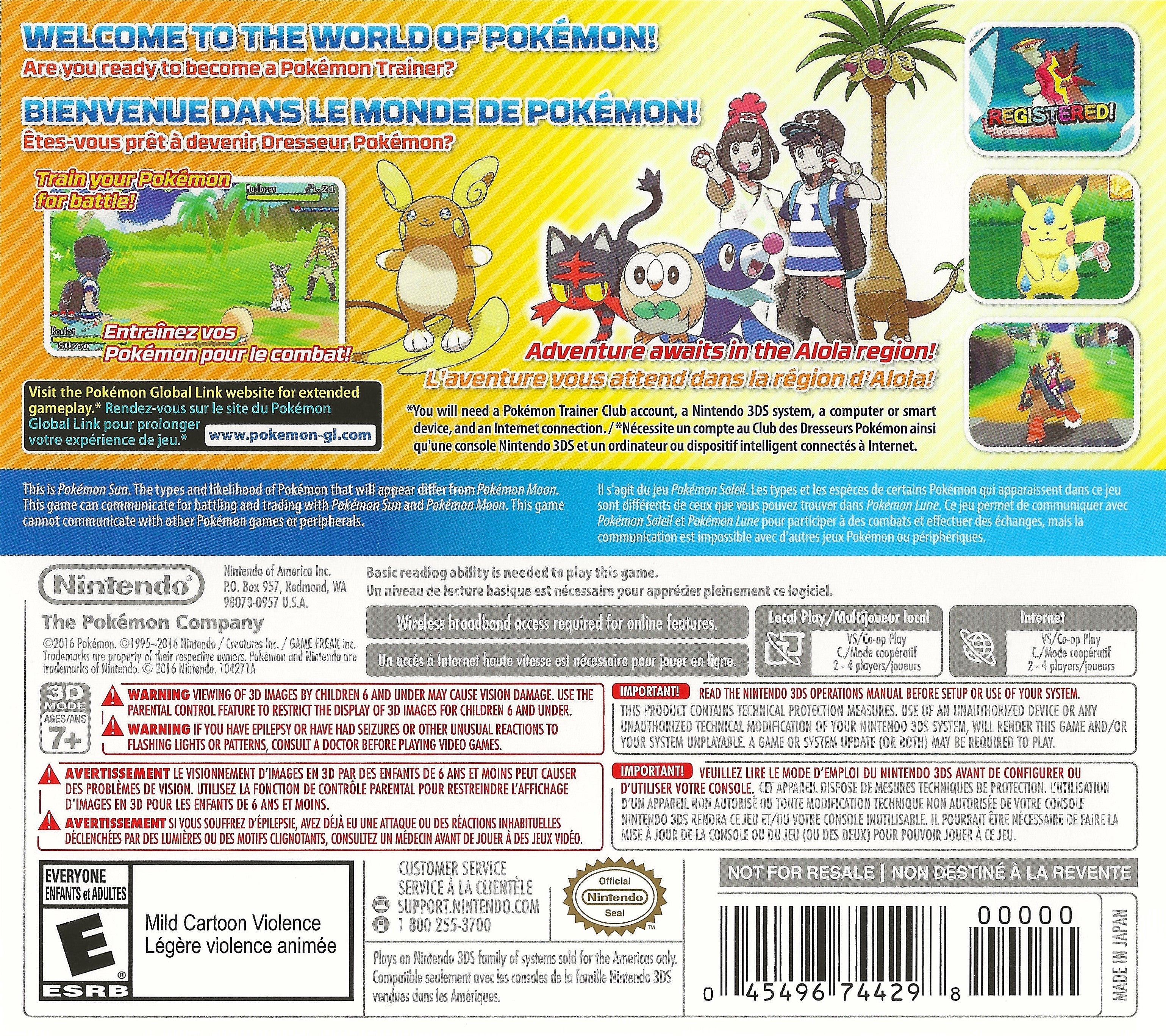 Pokemon Sun [World Edition] [New Condition] - Image 2