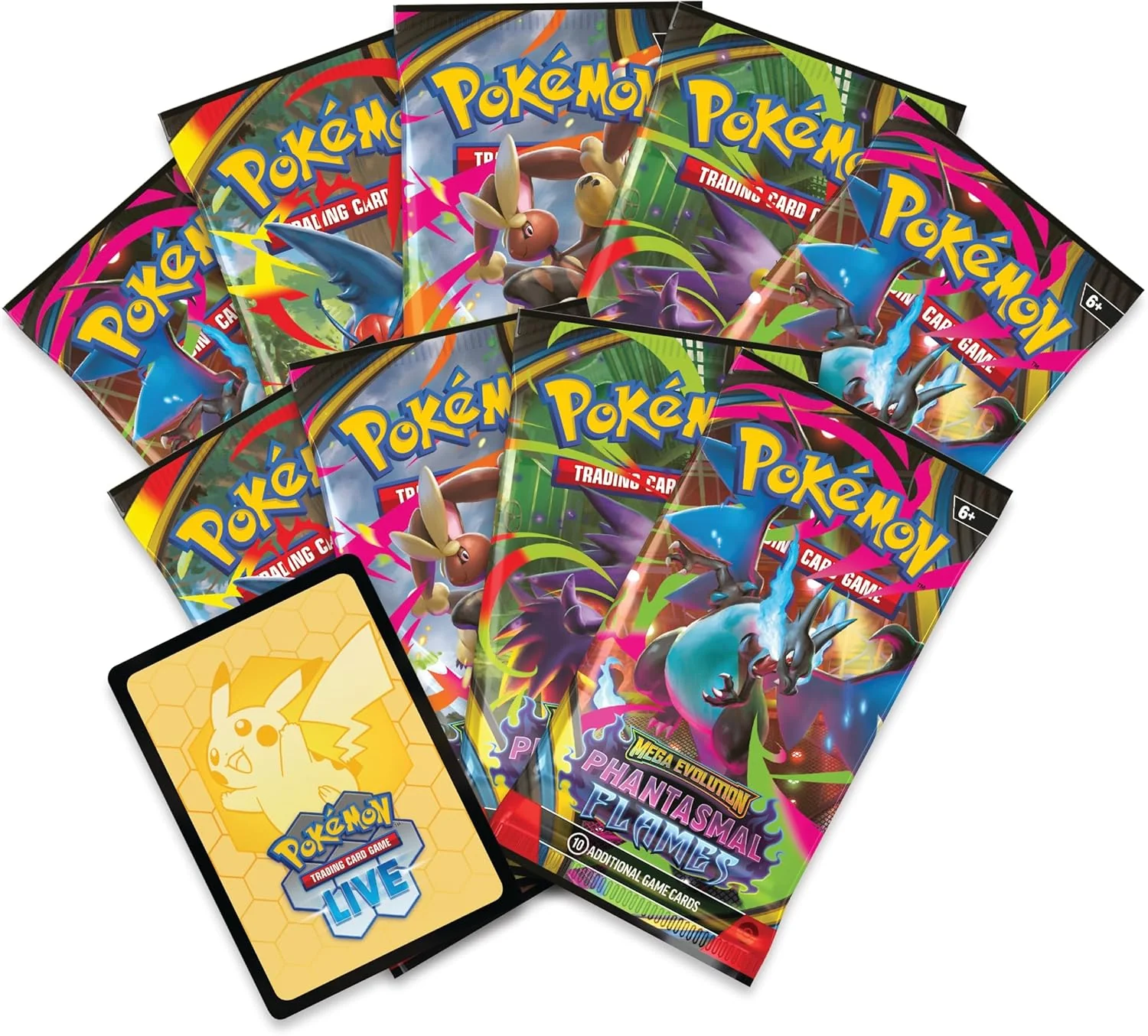 Pokemon TCG: Mega Evolution Phantasmal Flames Elite Trainer Box - Image 4