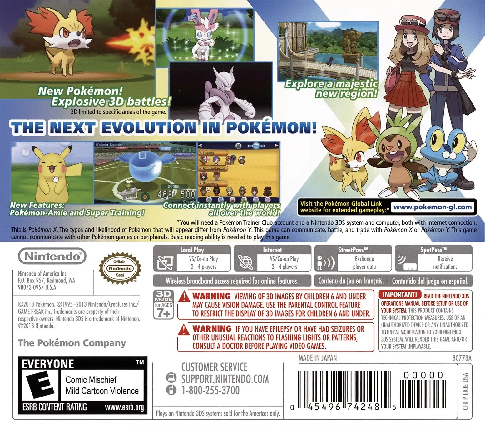 Pokemon X [World Edition] [New Condition] - Image 2