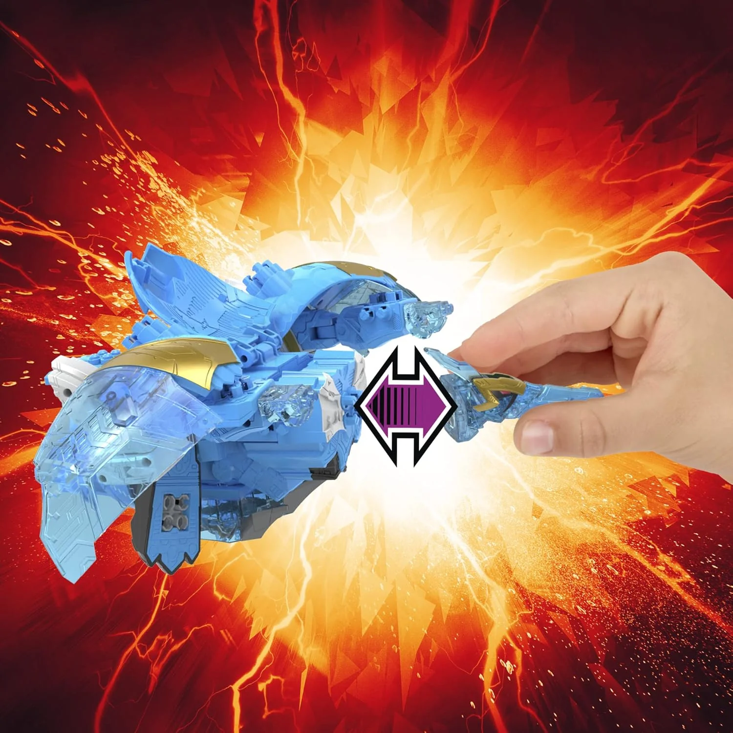 Power Rangers Dino Fury Ptera Freeze Zord Combining Zord - Image 5