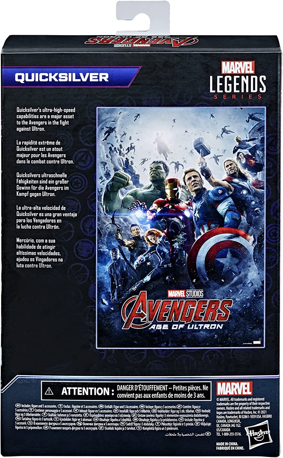 Quicksilver - Marvel Avengers: Age of Ultron Legends Series 6" Action Figure - Image 3