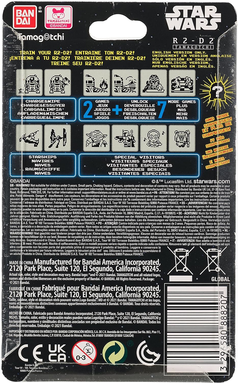 Tamagotchi - Star Wars: R2-D2 Hologram Blue Digital Pet - Image 6