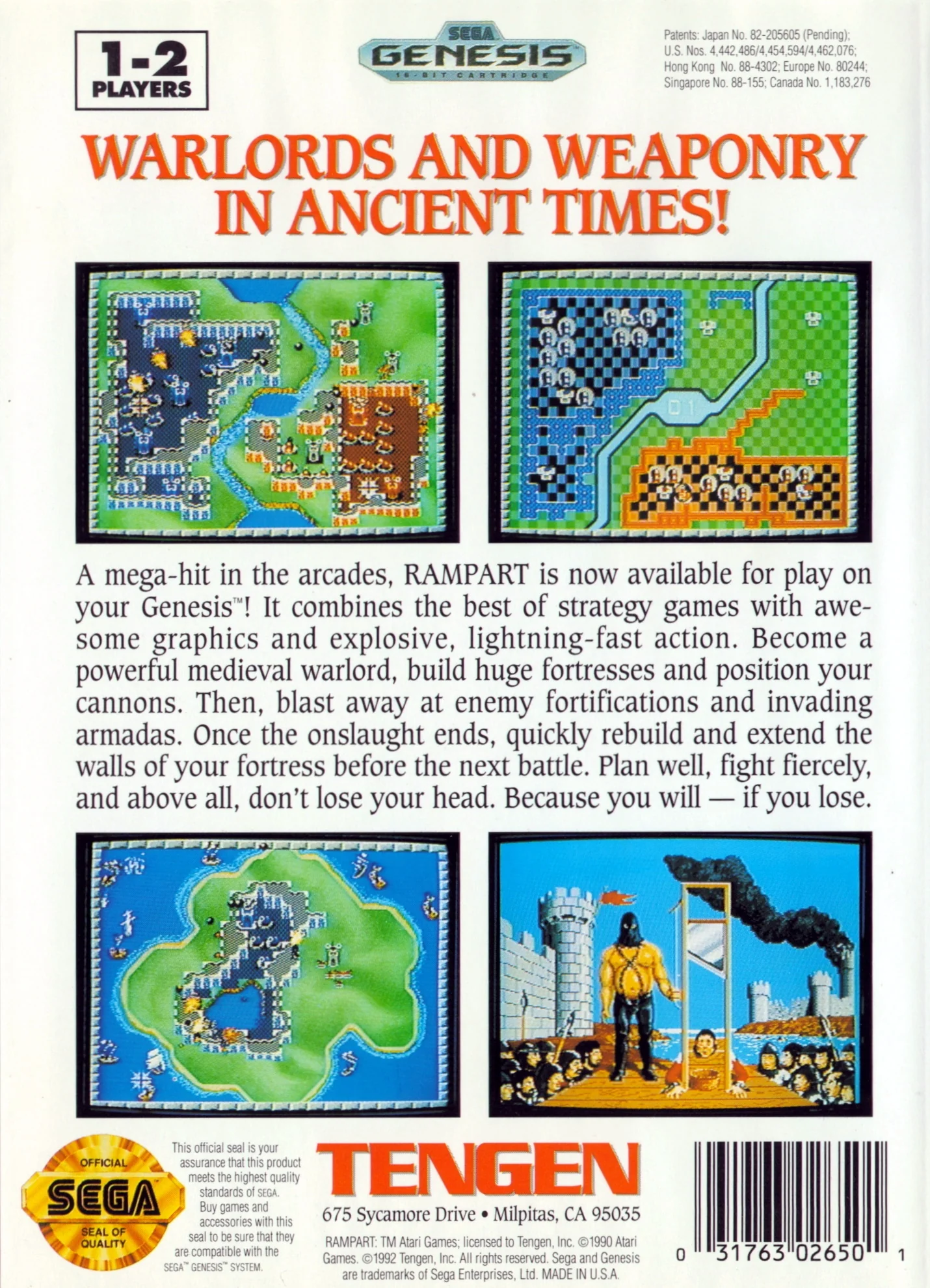 Rampart - Sega Genesis - Image 2