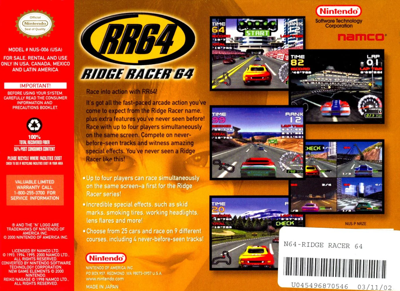 Ridge Racer 64 - Nintendo 64 - Image 2