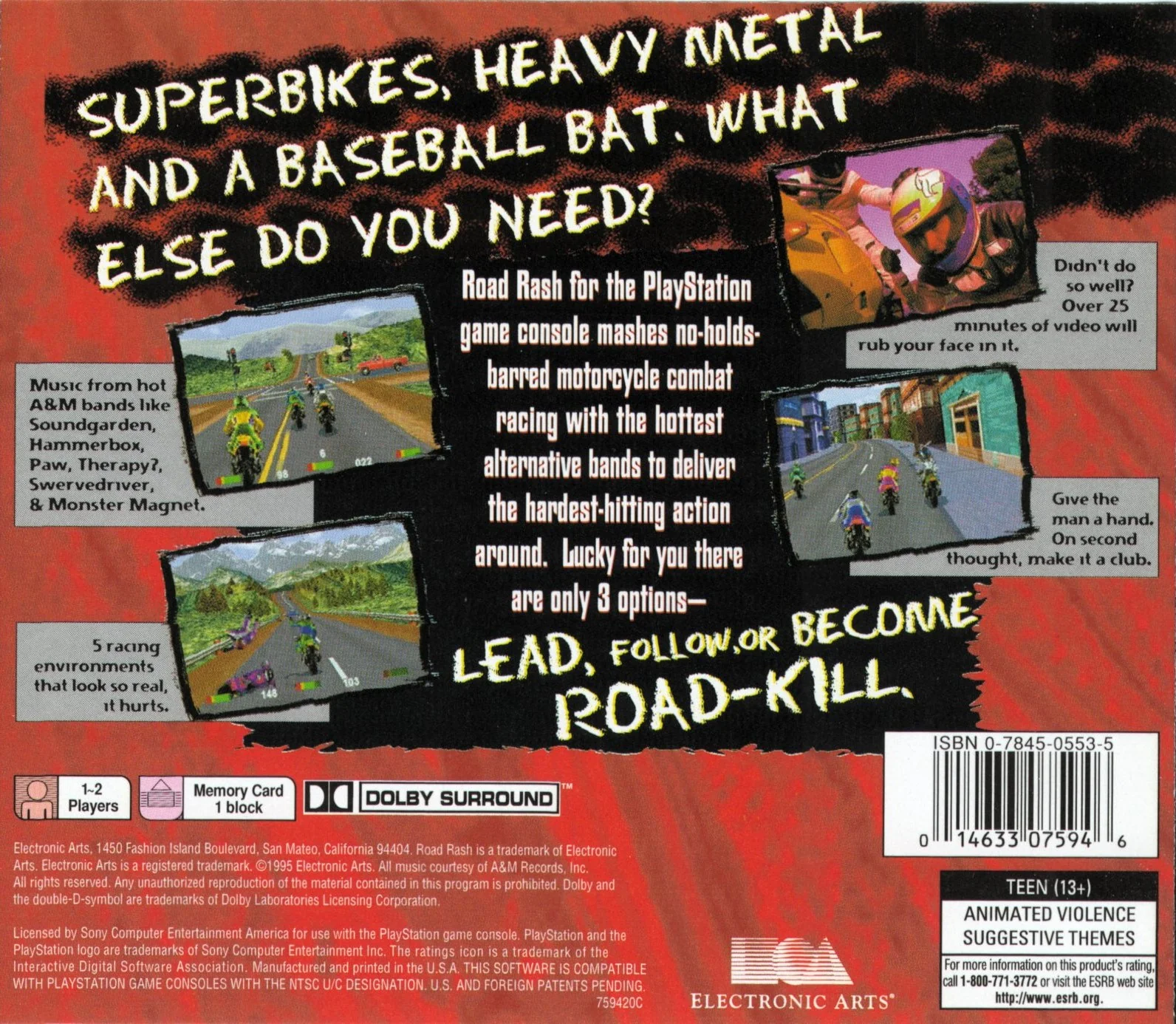 Road Rash - PlayStation - Image 2