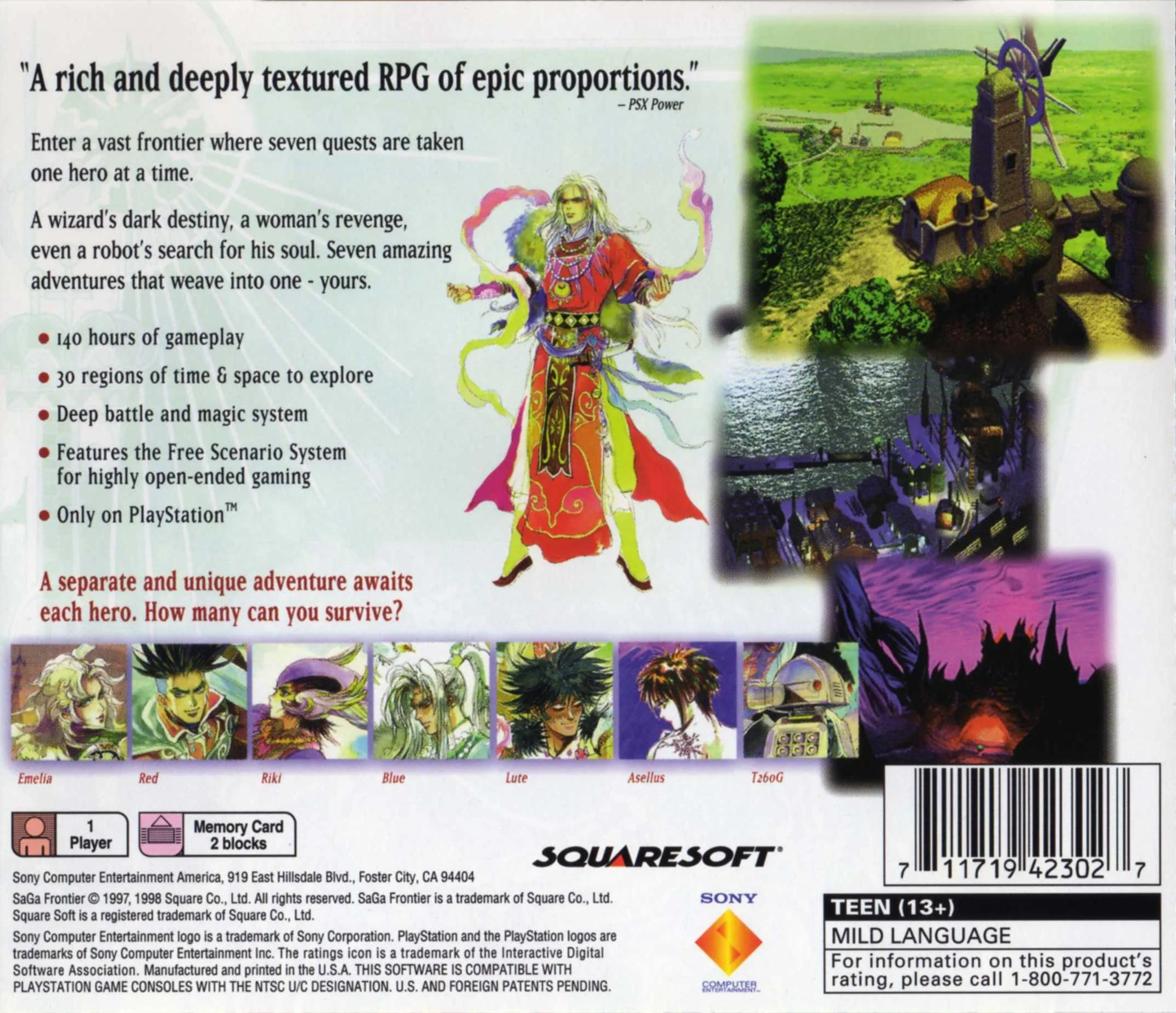 Saga Frontier - PlayStation - Image 2