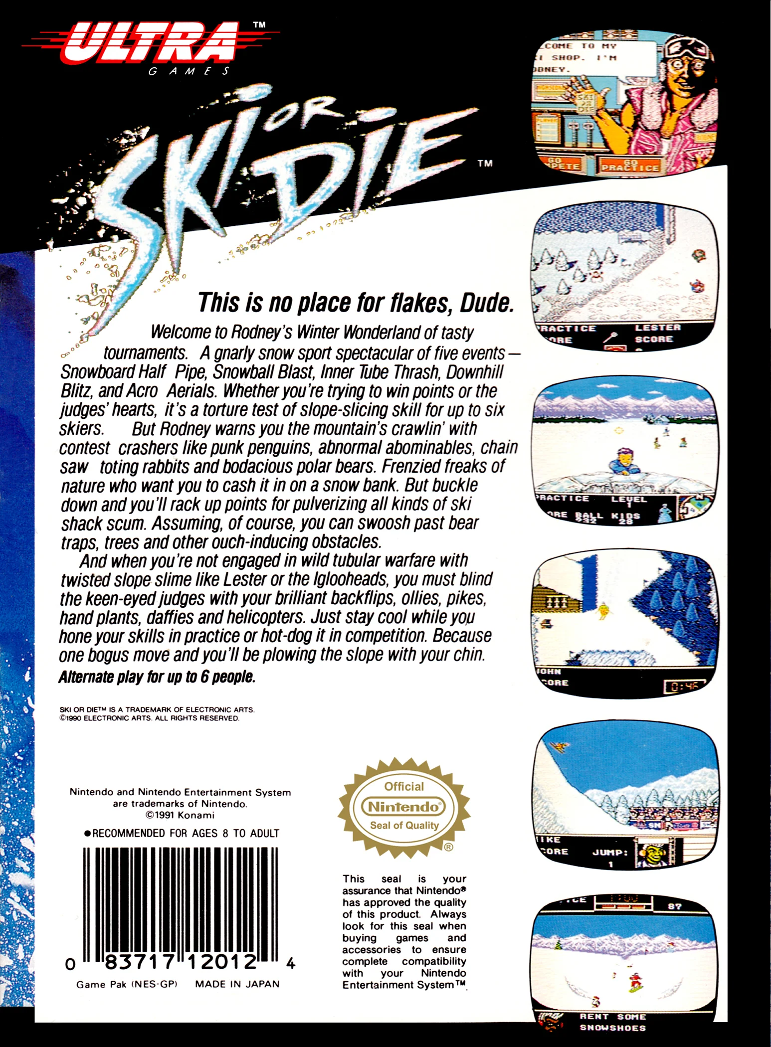 Ski or Die - NES - Image 2