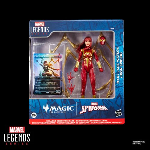 Marvel Legends Spider-Man Magic: The Gathering Mary Jane Watson Iron Spider 6" Action Figure & Card