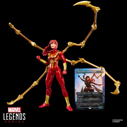 Marvel Legends Spider-Man Magic: The Gathering Mary Jane Watson Iron Spider 6" Action Figure & Card - Image 4