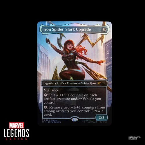 Marvel Legends Spider-Man Magic: The Gathering Mary Jane Watson Iron Spider 6" Action Figure & Card - Image 5