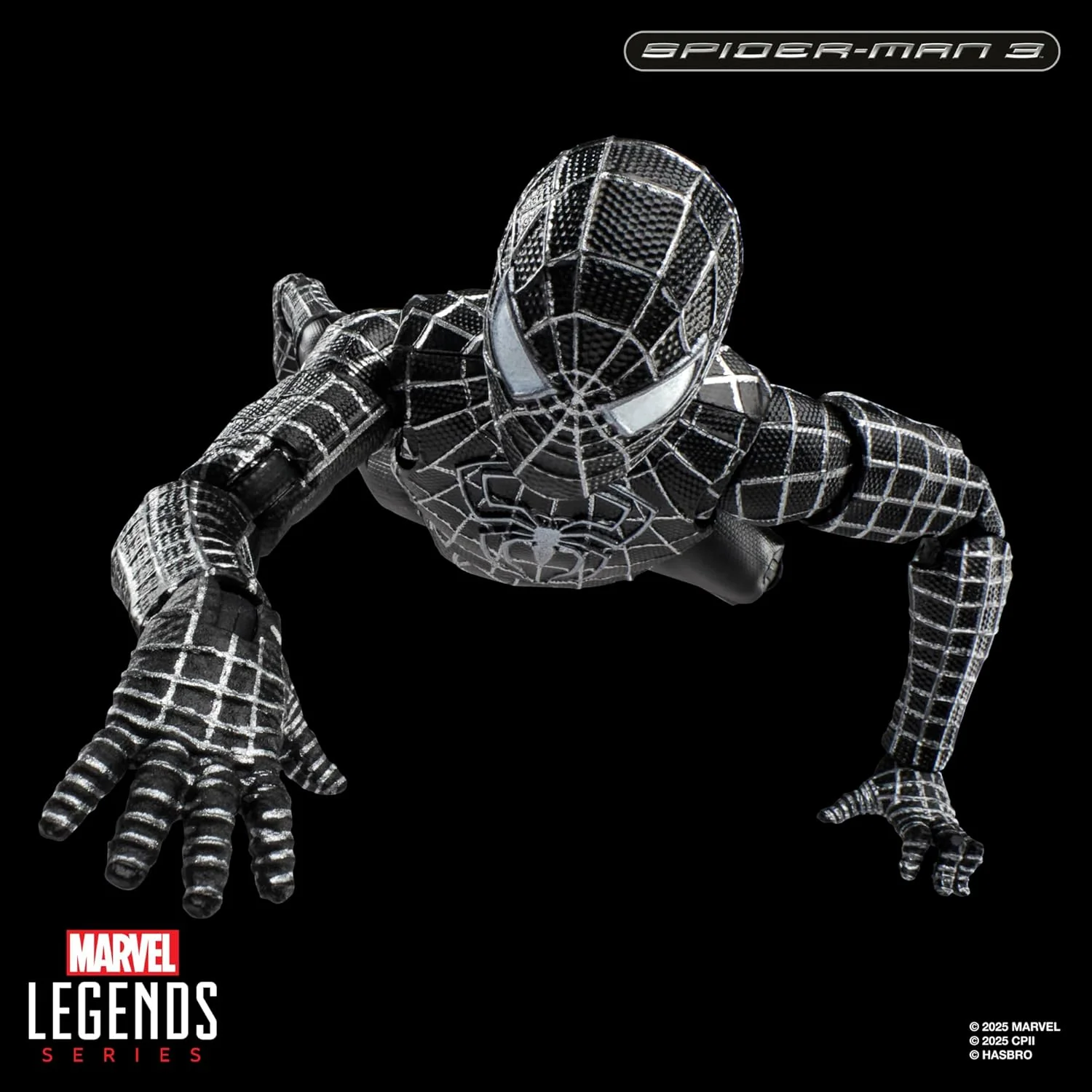 Marvel Legends Spider-Man Spider-Man 3 Symbiote Suit 6" Action Figure - Image 6