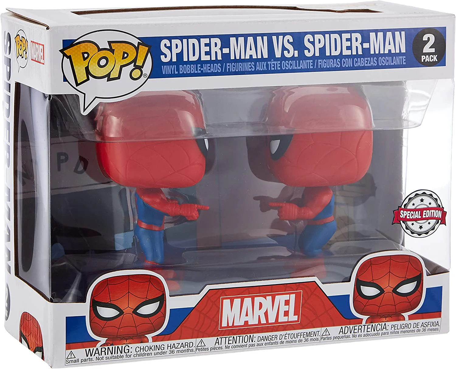 Funko Pop! Marvel Spider-Man vs. Spider-Man Vinyl Figure - Image 3