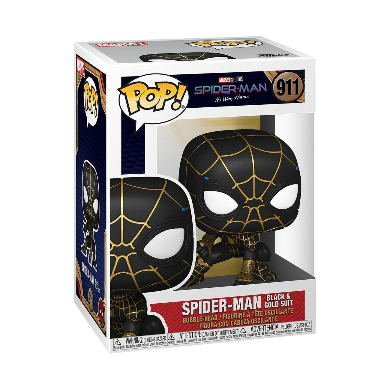 Funko Pop! Marvel: Spider-Man Spider-Man Black & Gold Suit Vinyl Figure - Image 2