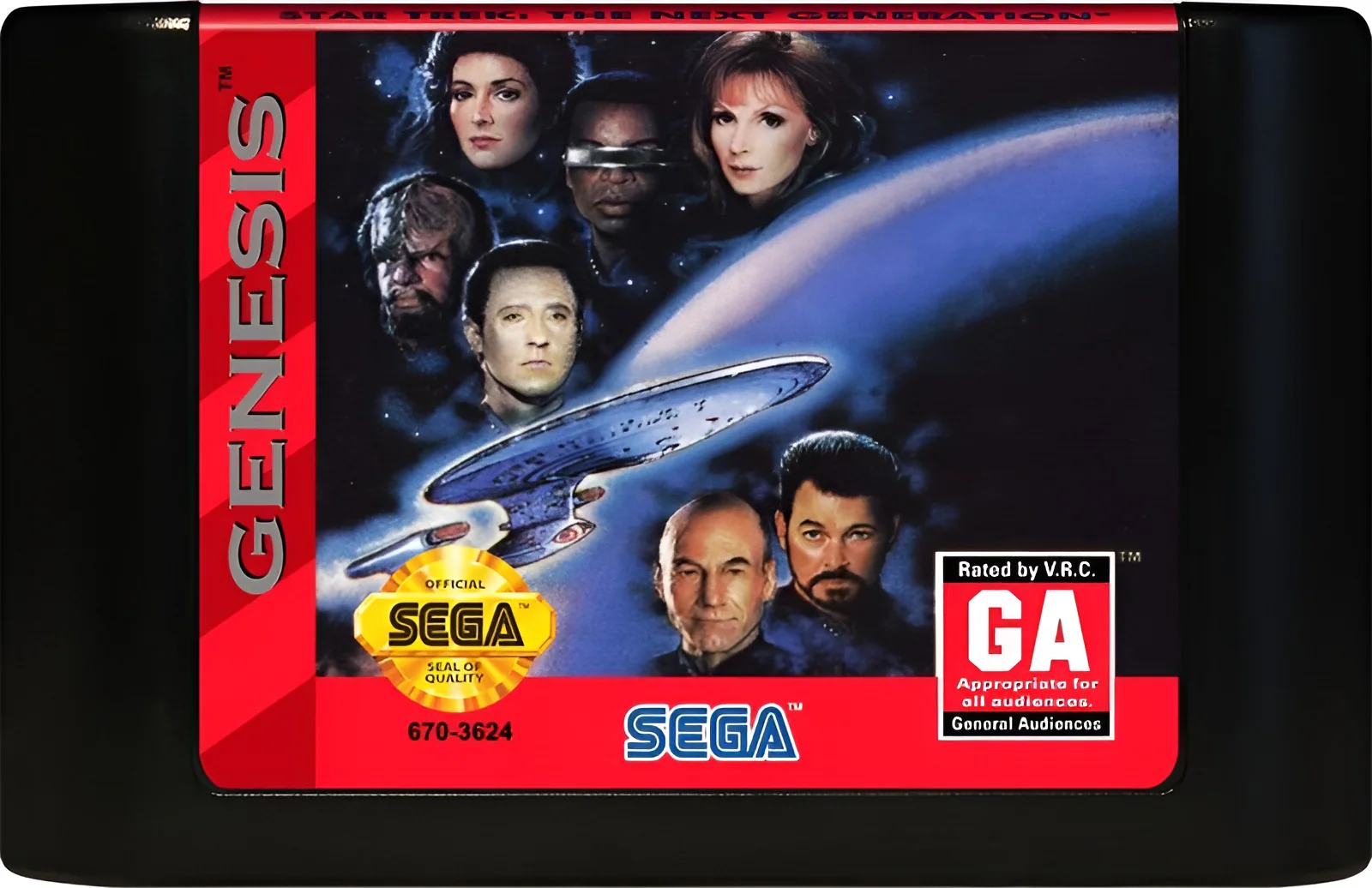 Star Trek Next Generation Echoes From the Past - Sega Genesis - Image 3