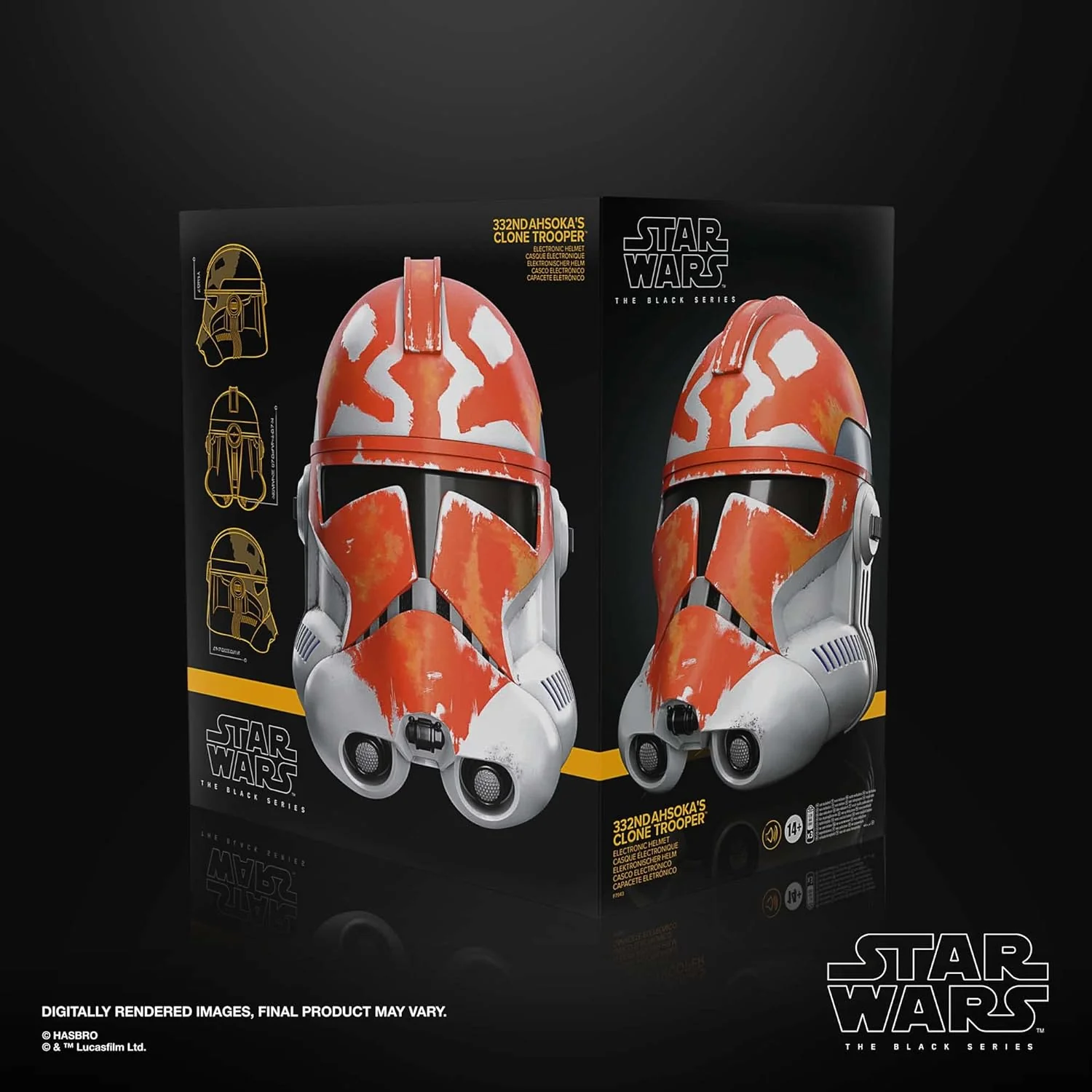 Star Wars: The Black Series - 332nd Ahsoka's Clone Trooper Premium Electronic Helmet - Image 10