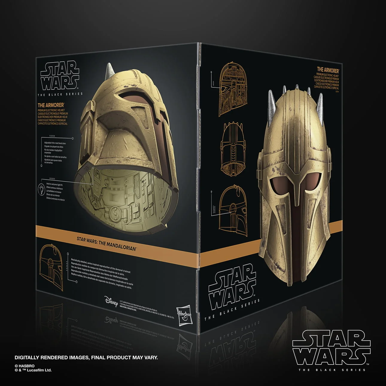 Star Wars: The Black Series - The Armorer Premium Electronic Helmet - Image 6
