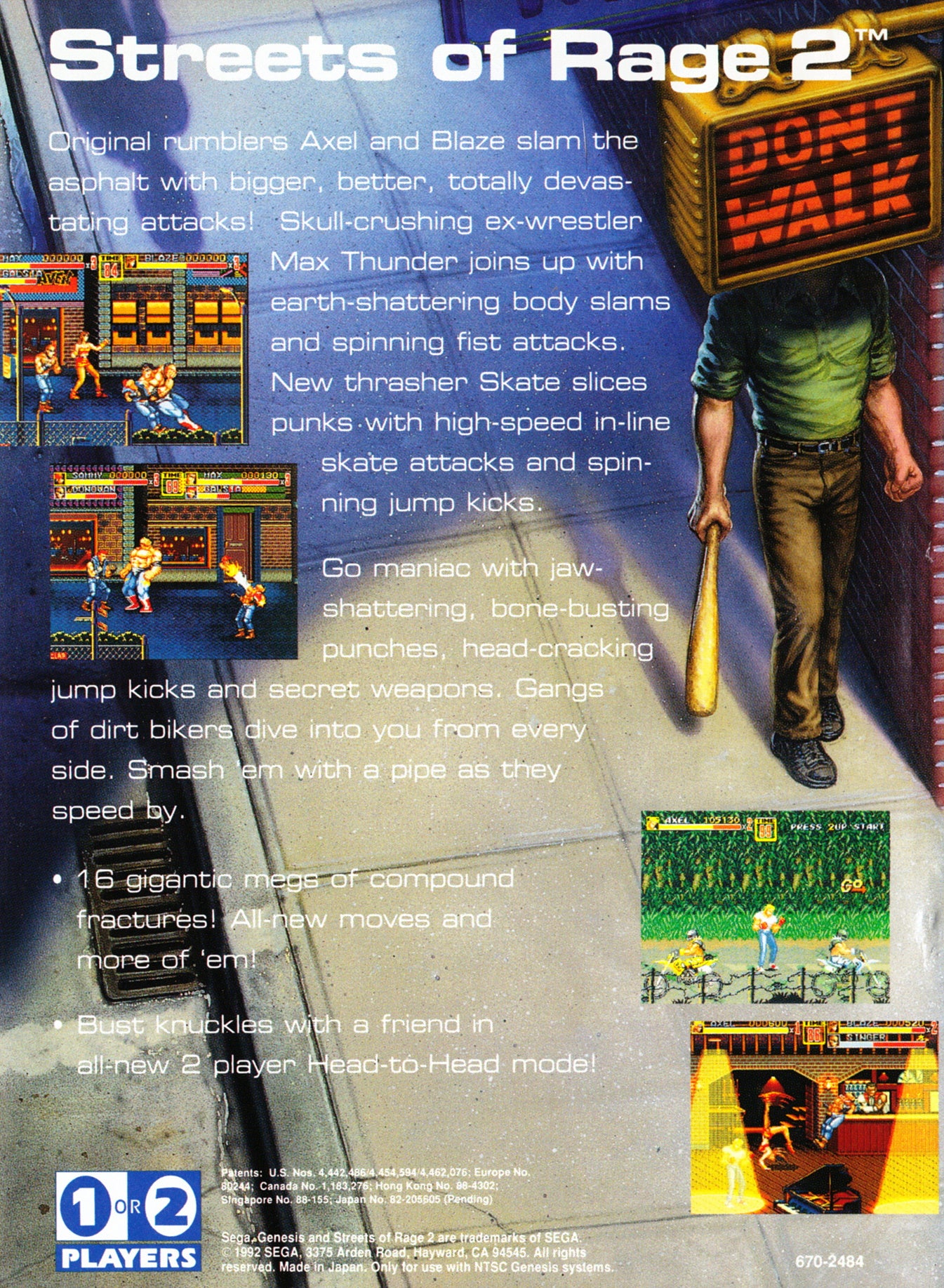Streets of Rage 2 - Sega Genesis - Image 2