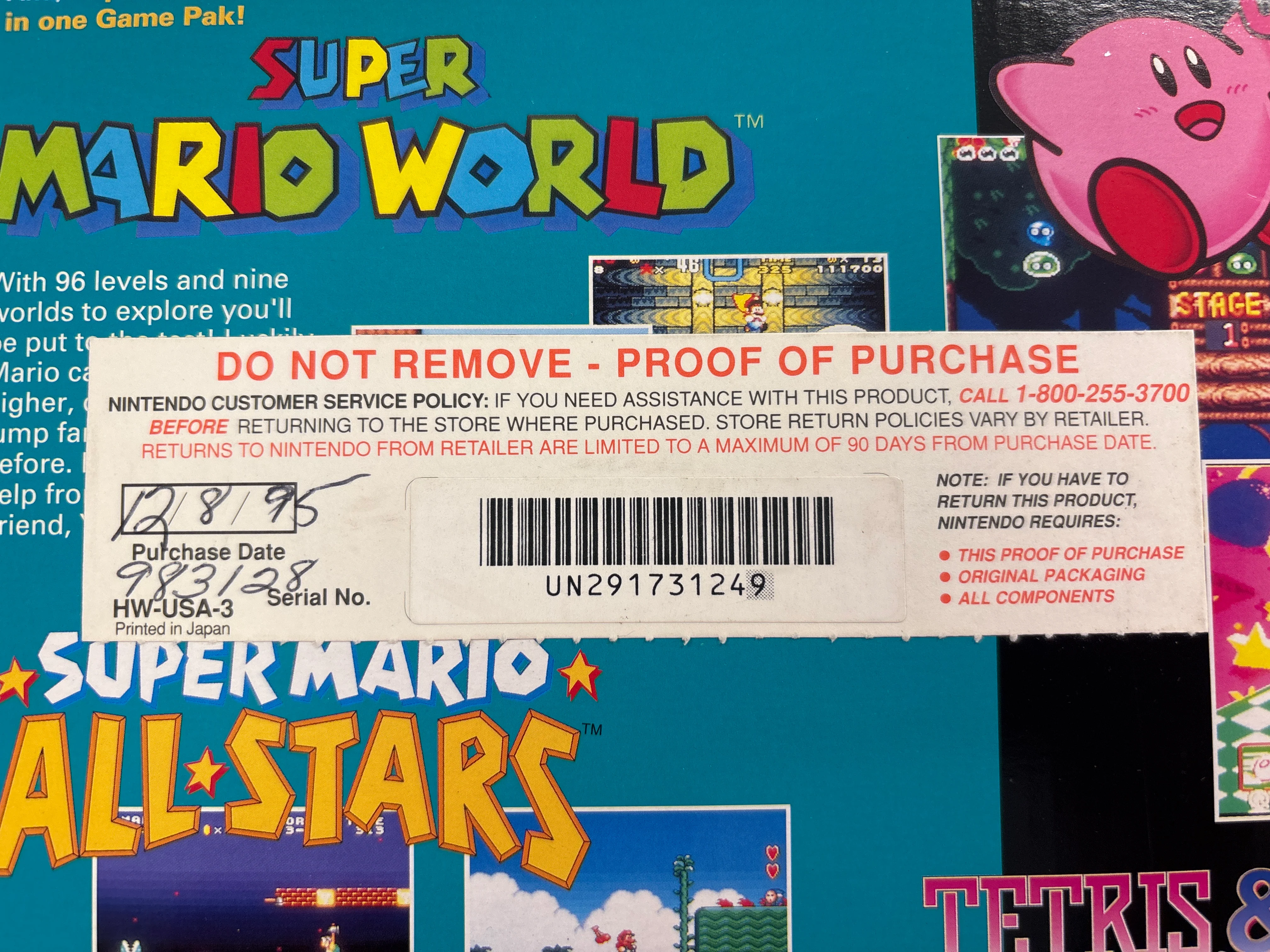 Super NES Mario Set SNES Nintendo Box Only No Game or Manuals - Image 3