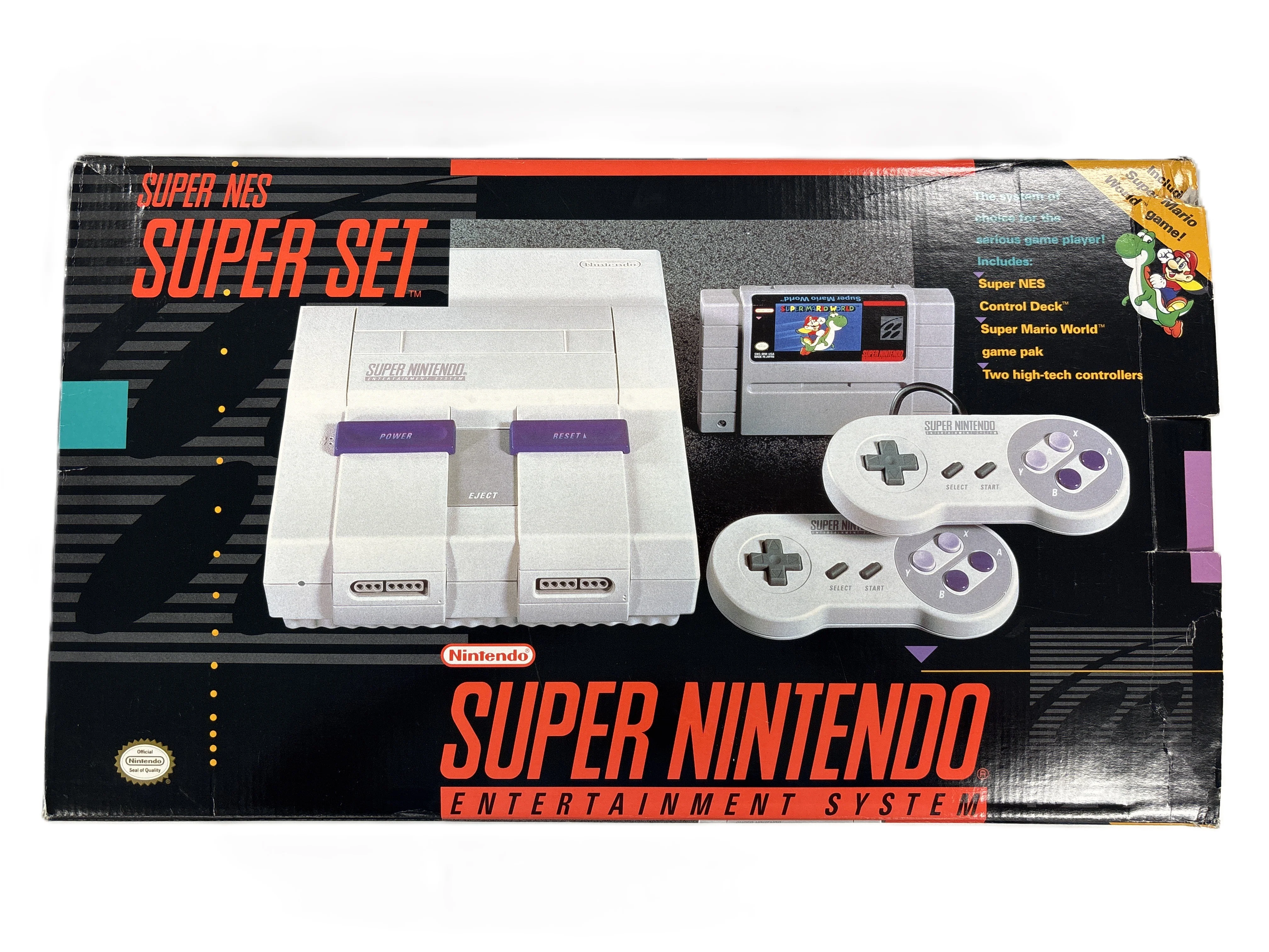 Super NES Super Set Nintendo Box & Manuals Only No Game or Styrofoam