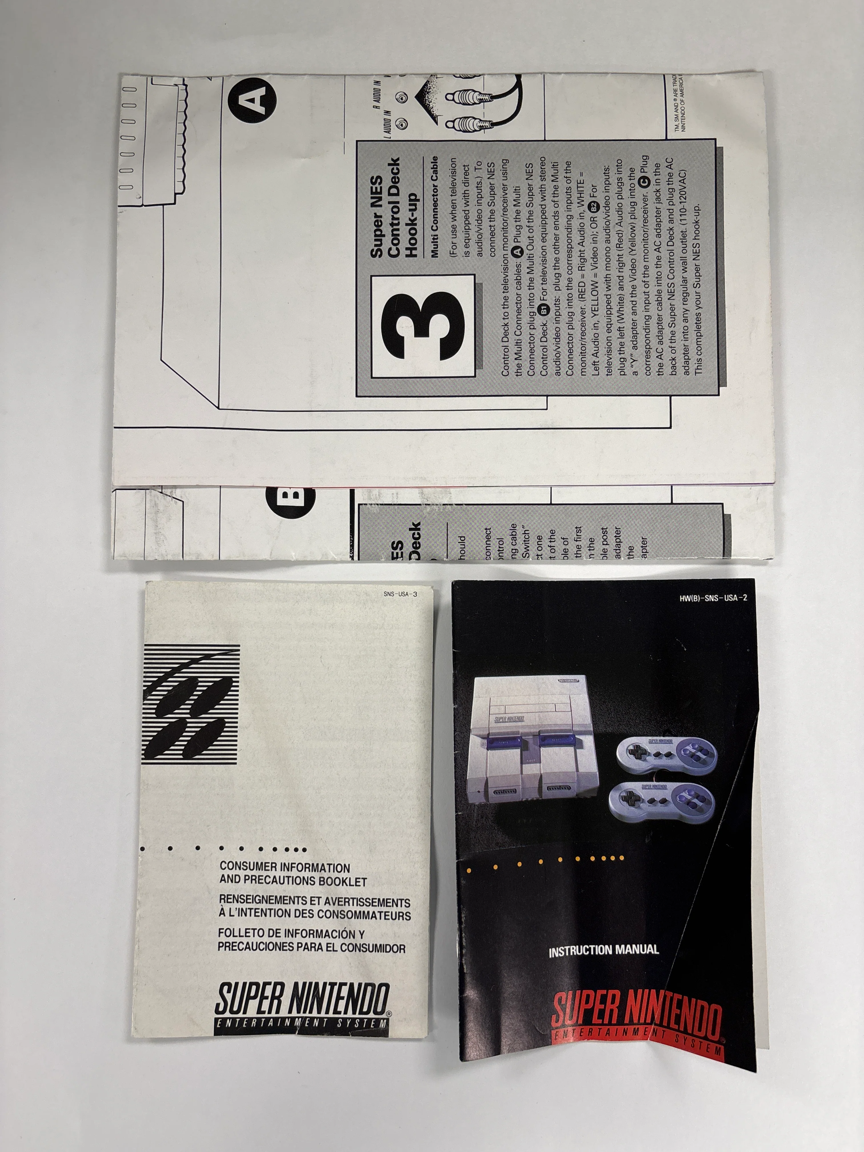 Super NES Super Set Nintendo Box & Manuals Only No Game or Styrofoam - Image 8