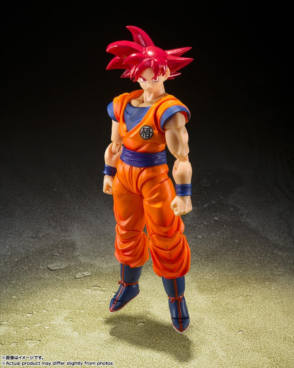 S.H.Figuarts Dragon Ball Super Super Saiyan God Son Goku Action Figure - Image 3