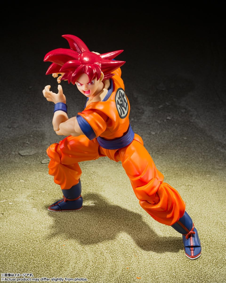 S.H.Figuarts Dragon Ball Super Super Saiyan God Son Goku Action Figure - Image 4