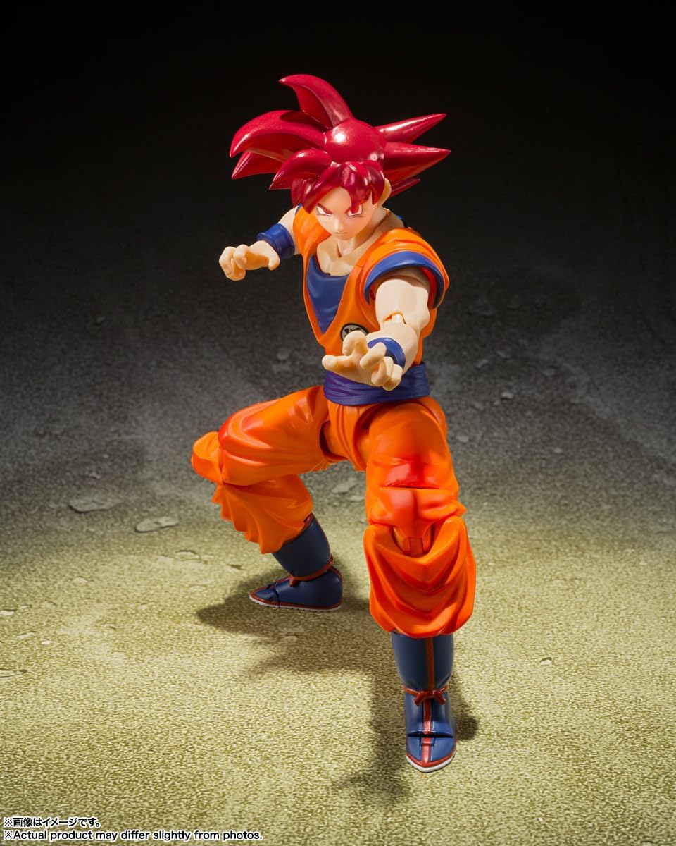 S.H.Figuarts Dragon Ball Super Super Saiyan God Son Goku Action Figure - Image 5