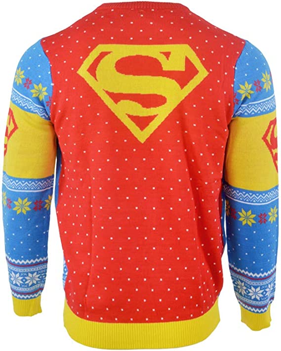 Superman 'Bad Guys Get Coal' Jumper / Ugly Christmas Sweater - XS - Image 2