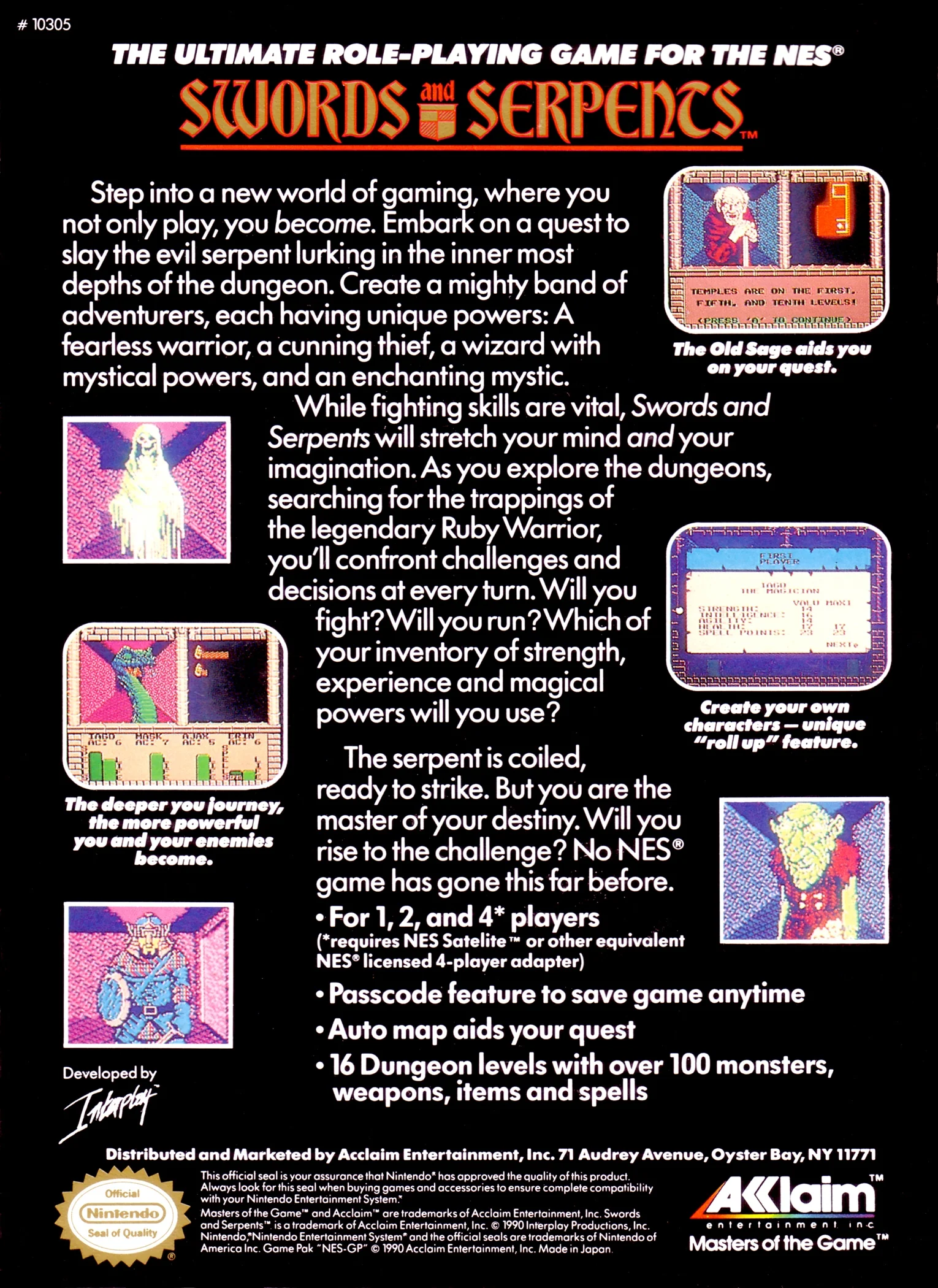 Swords and Serpents - NES - Image 2