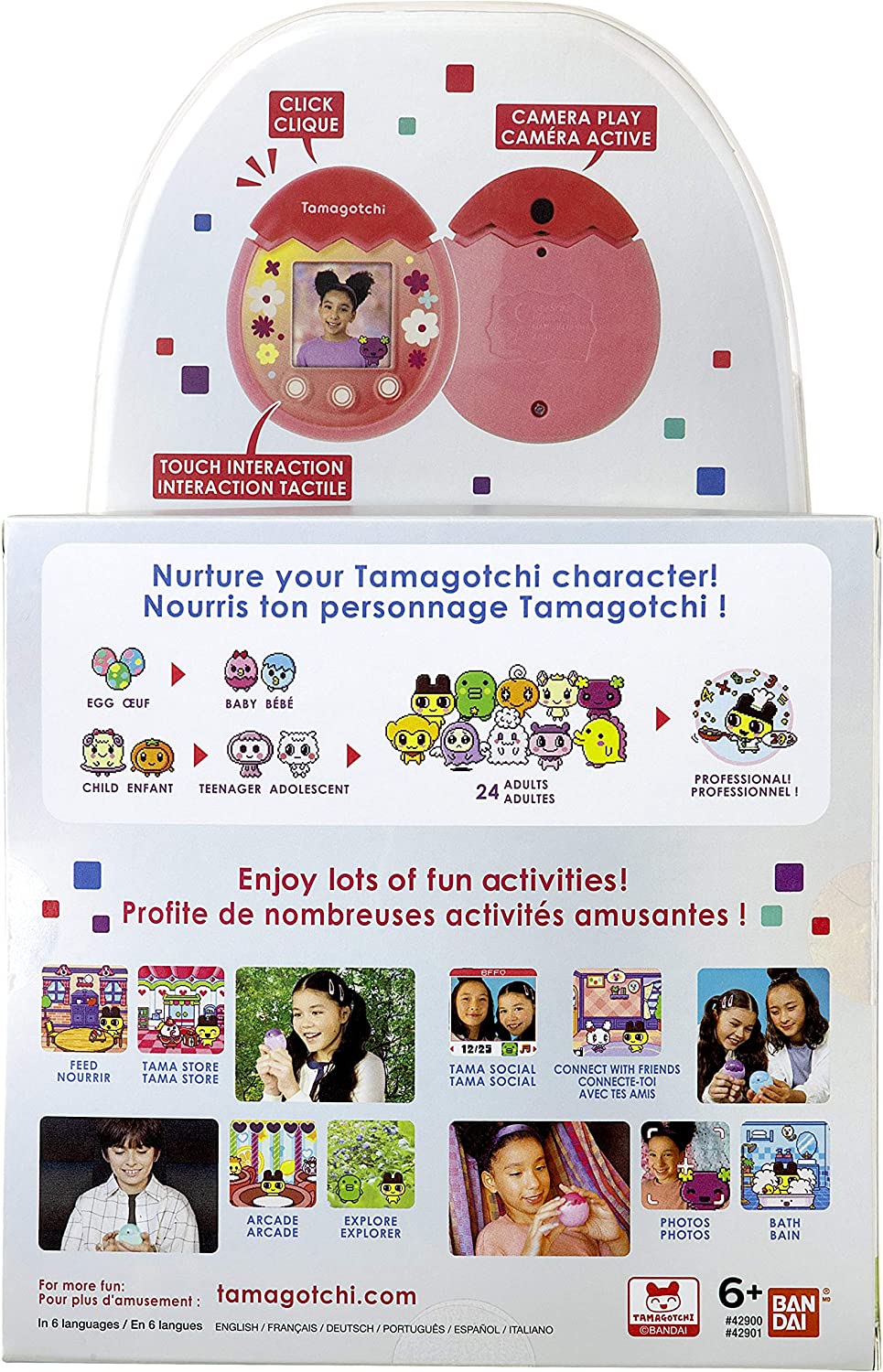Tamagotchi Pix - Floral (Pink) Digital Pet - Image 7