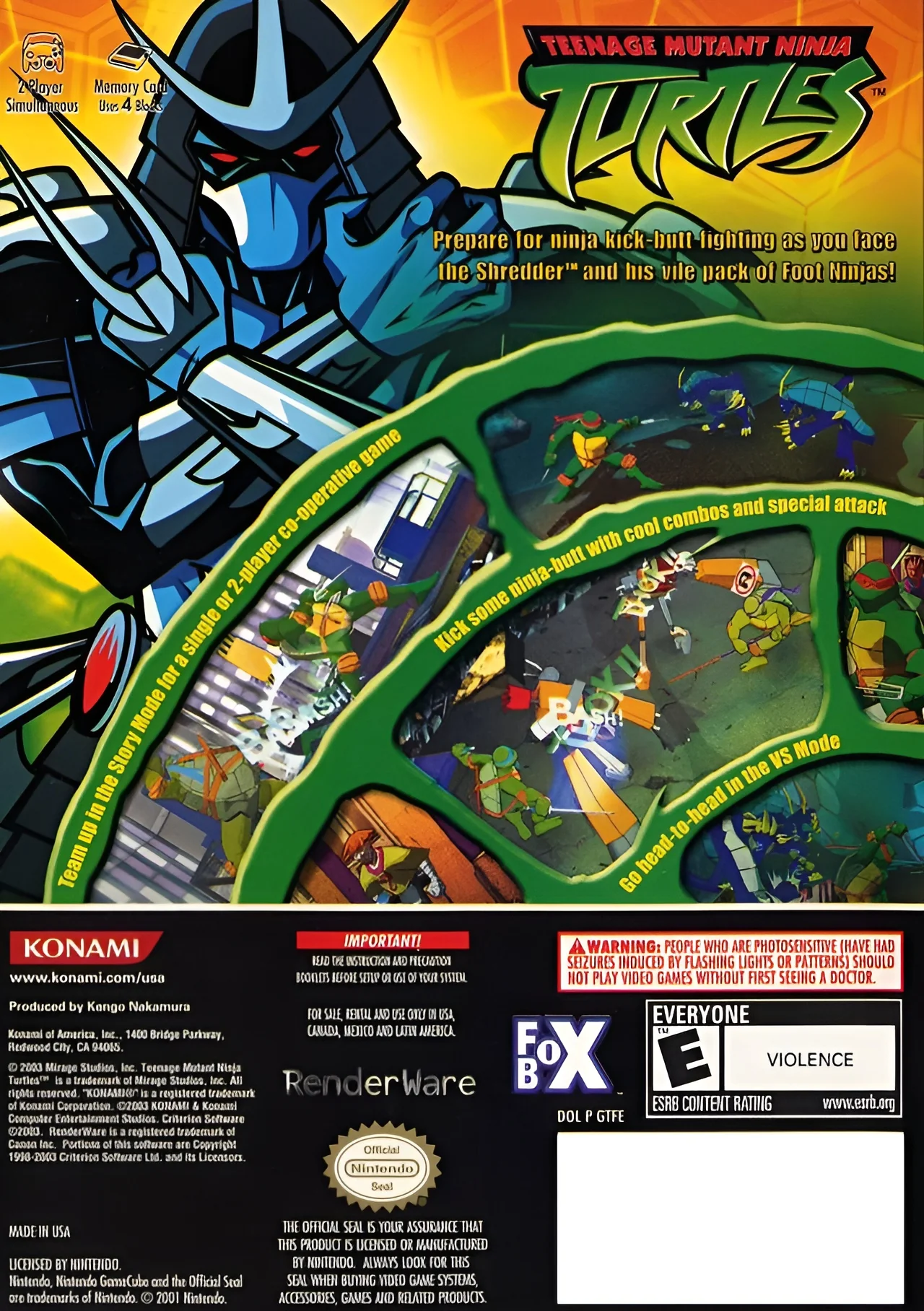 Teenage Mutant Ninja Turtles - GameCube - Image 2