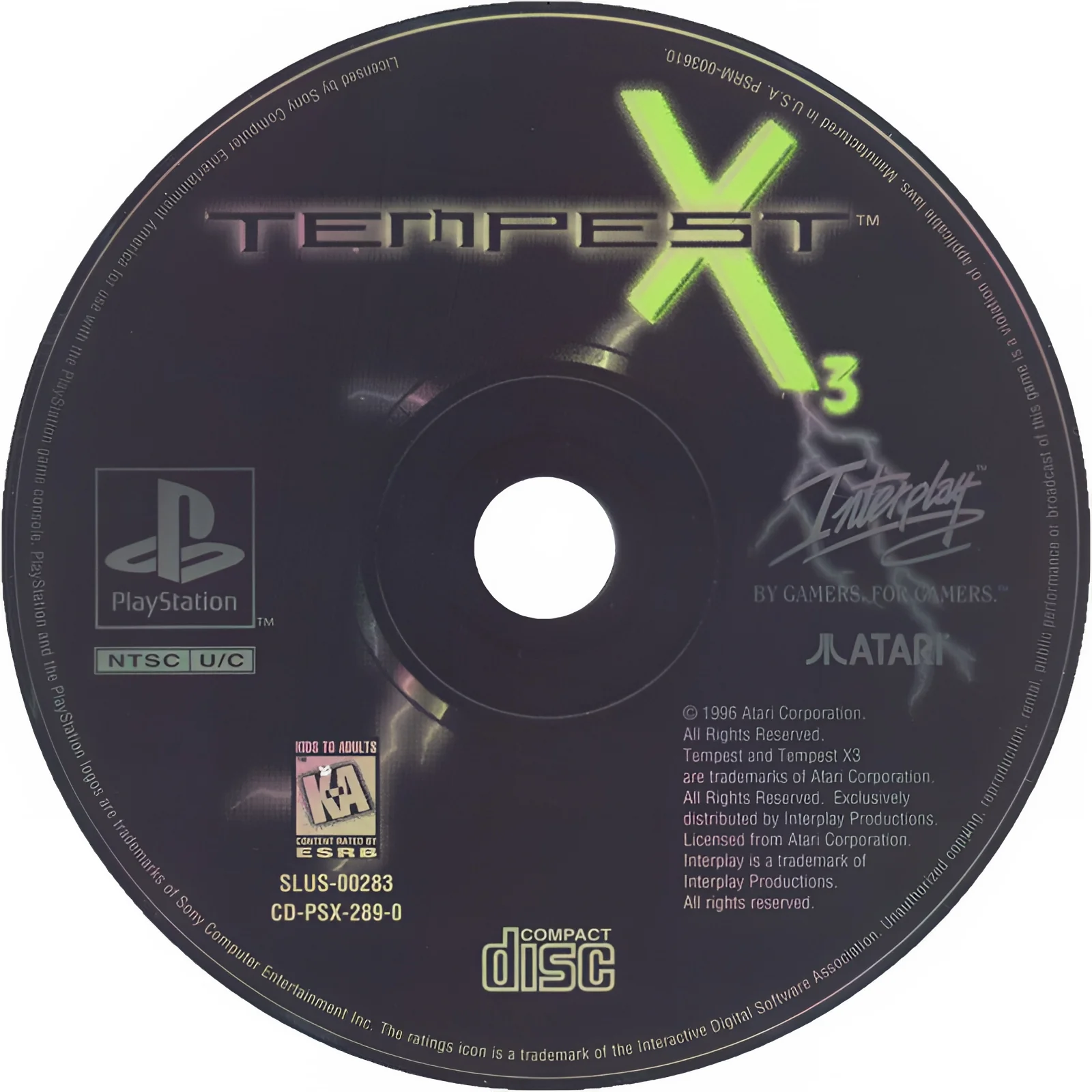 Tempest X3 An Inter-Galactic Battle Zone - PlayStation - Image 3