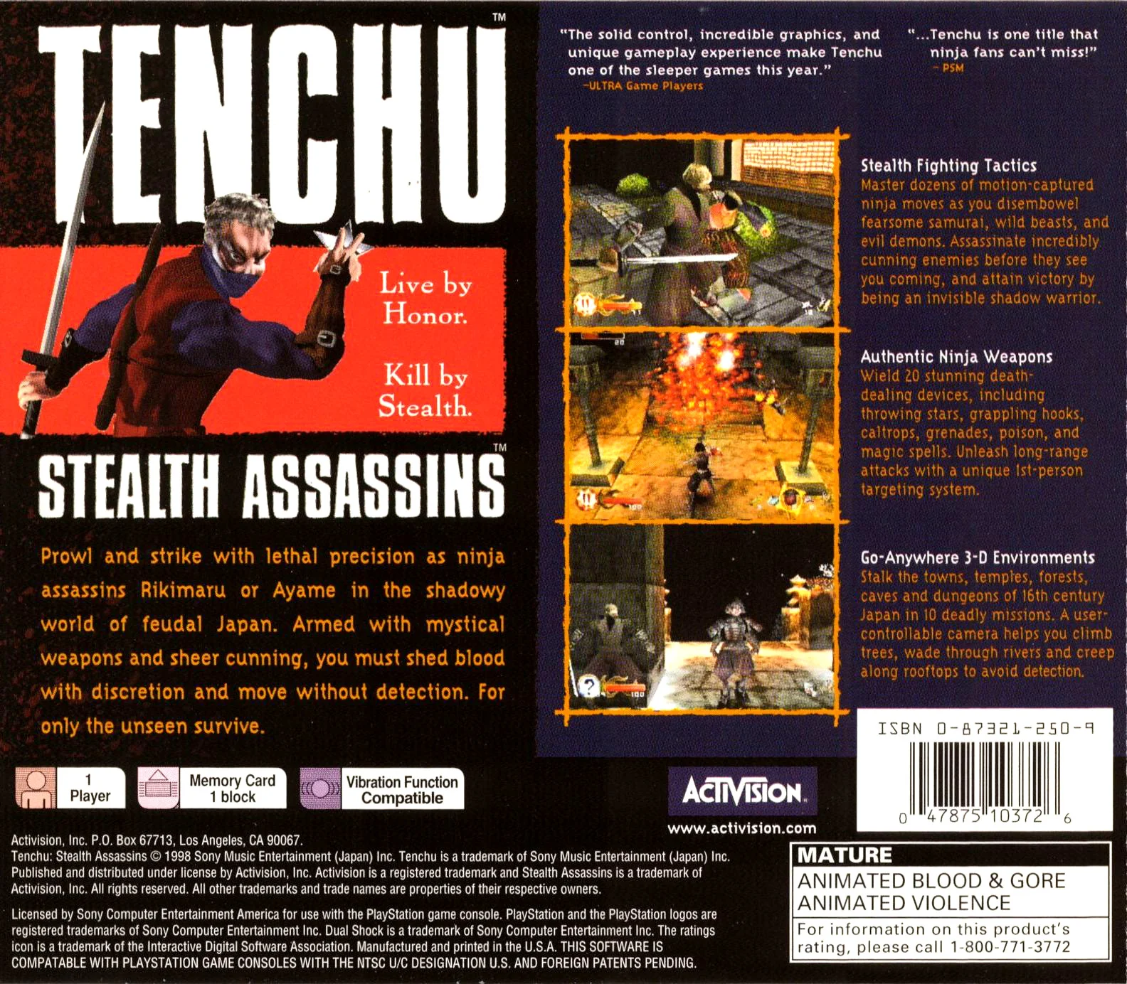 Tenchu: Stealth Assassins - PlayStation - Image 2