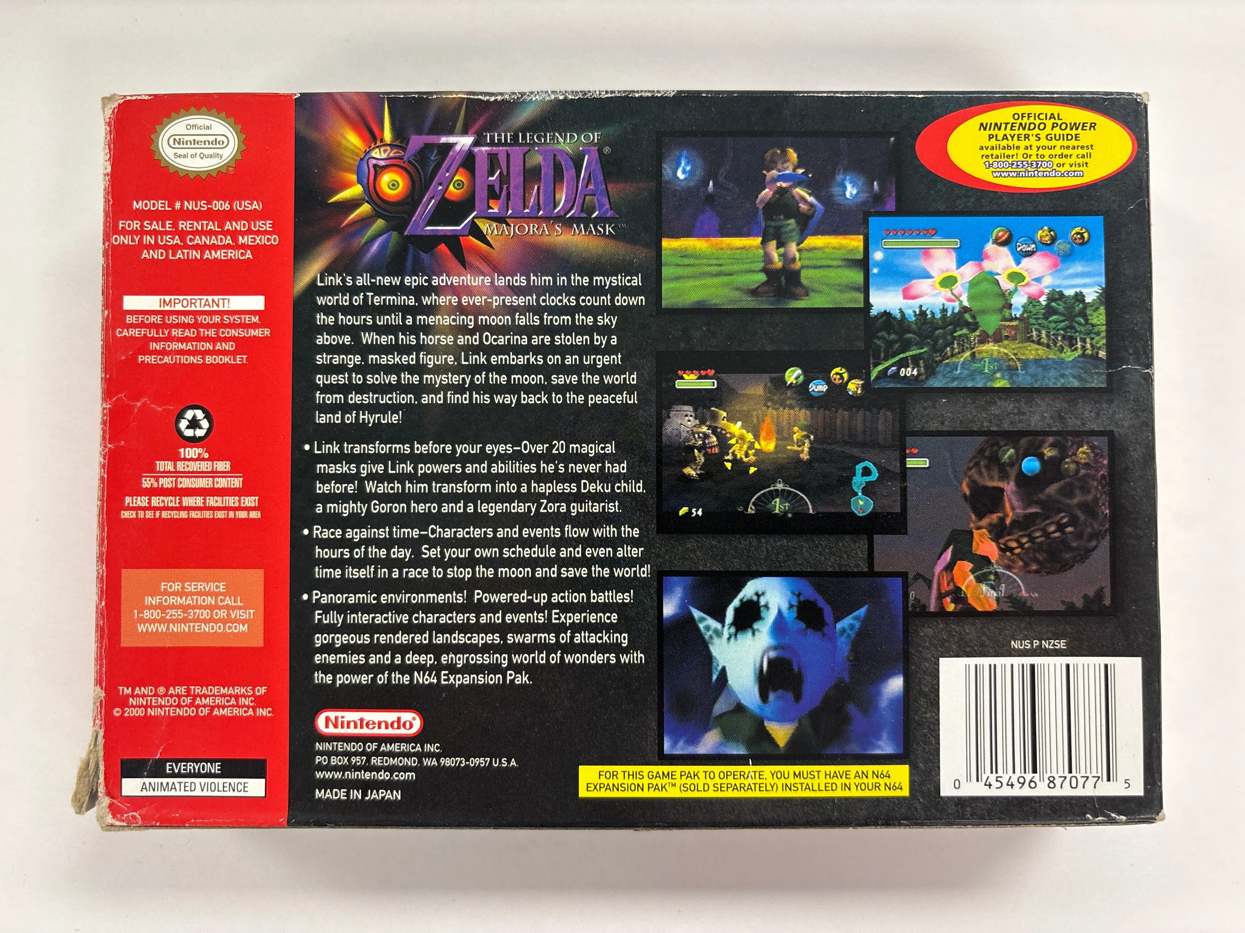 The Legend of Zelda: Majora's Mask Collector's Edition - Nintendo 64 N64 Box & Manuals Only No Game - Image 3