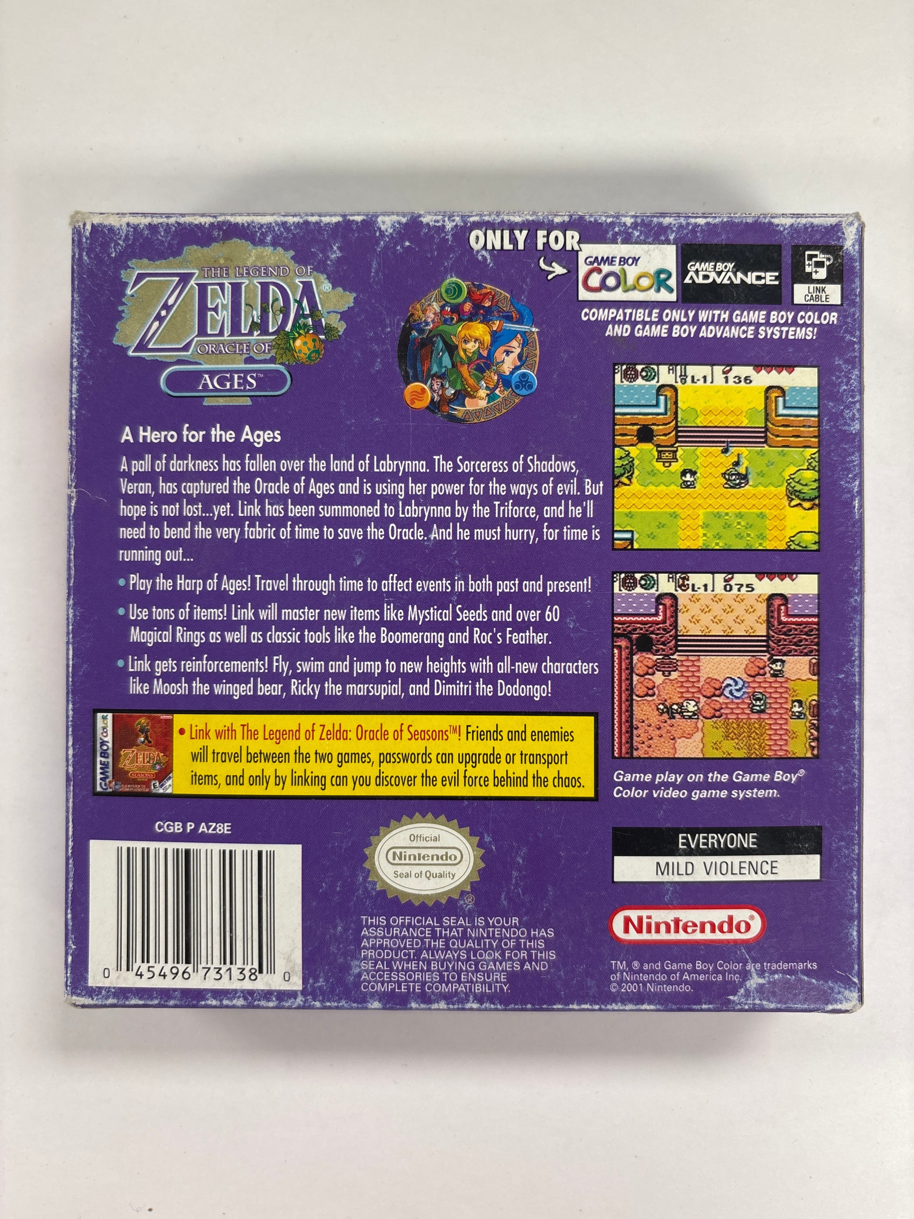 The Legend of Zelda: Oracle of Ages - Game Boy Color Box & Manuals Only No Game - Image 3