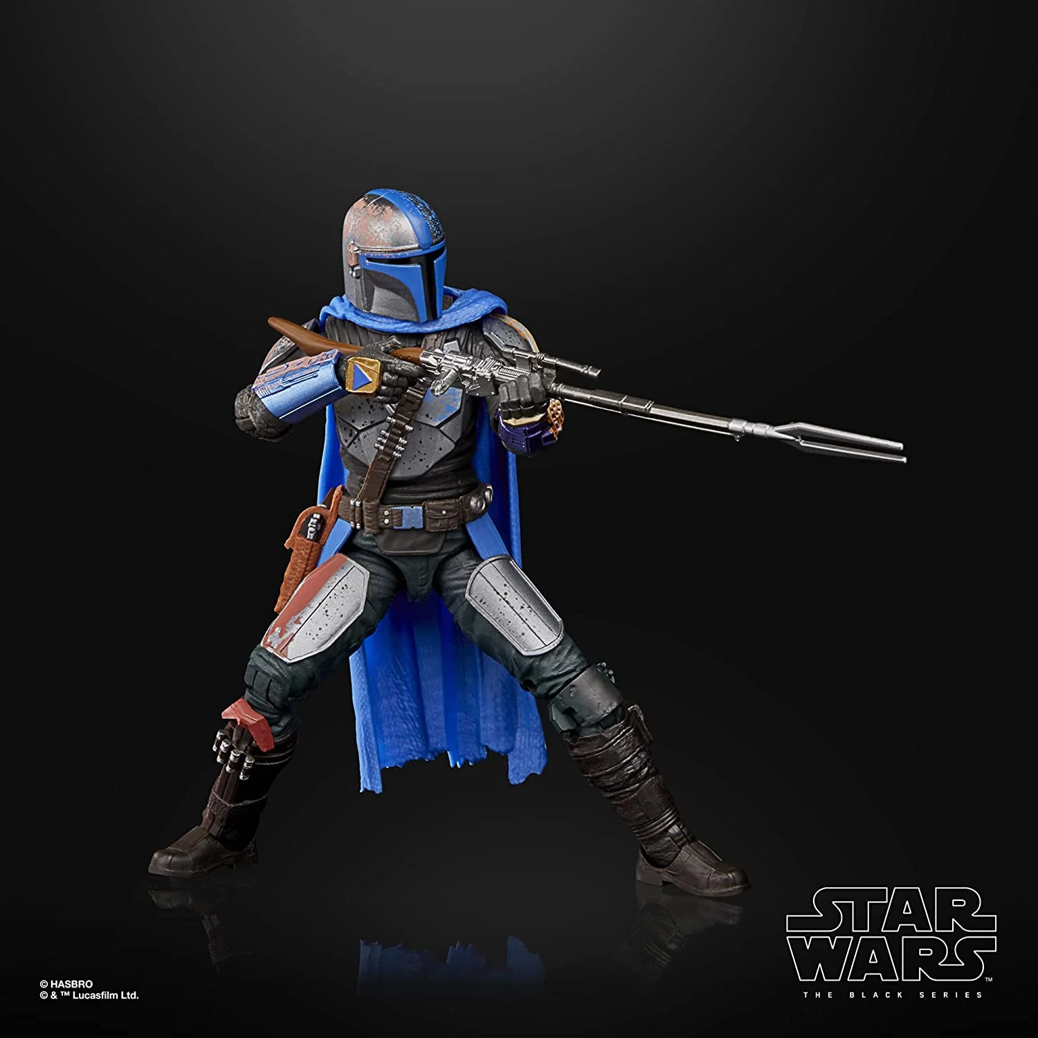Star Wars: The Black Series - The Mandalorian Blue (Credit Collection) Action Figure - Image 6