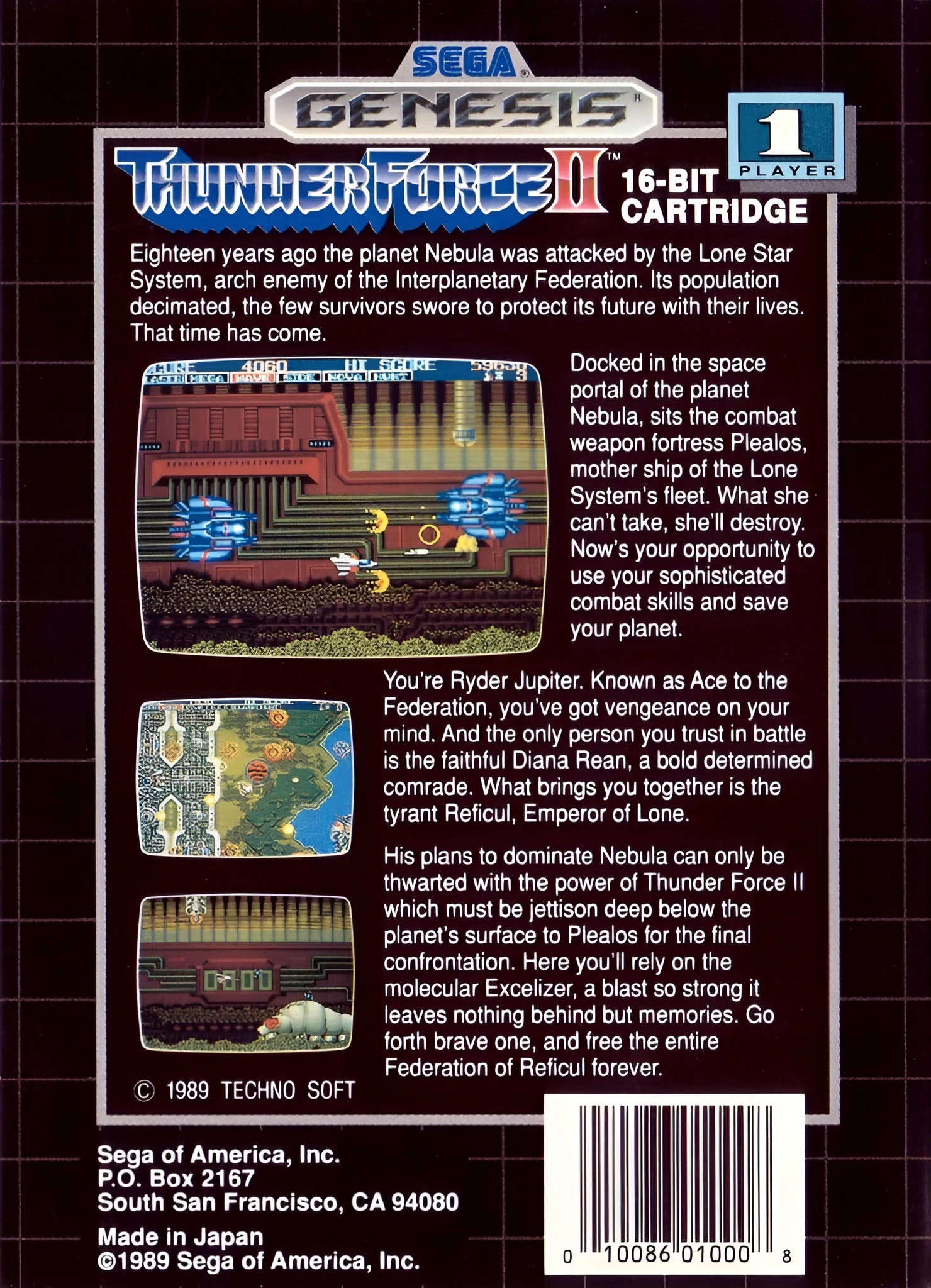 Thunder Force II - Sega Genesis - Image 2