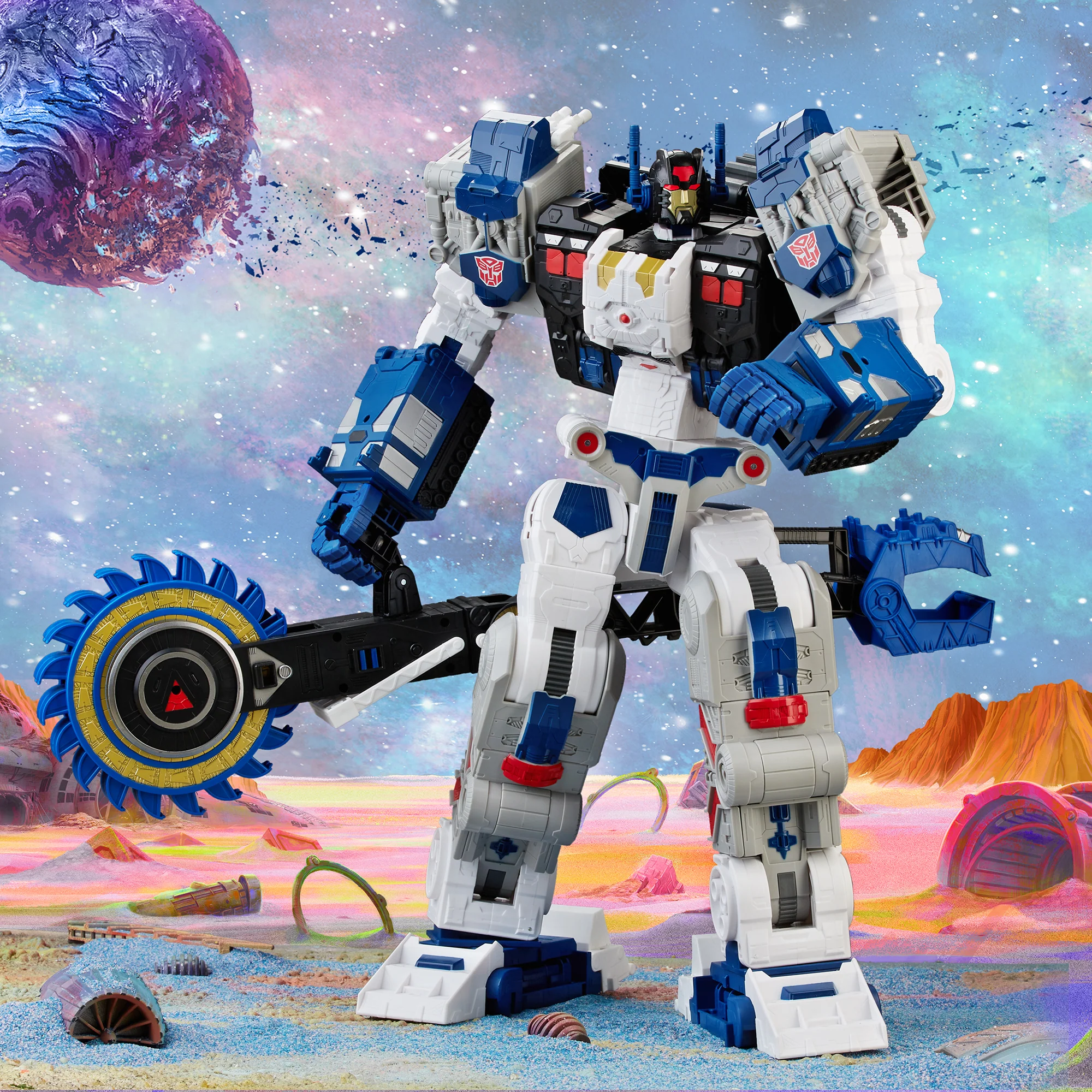 Transformers Generations Legacy Series Titan Cybertron Universe Metroplex 22" Action Figure - Image 3
